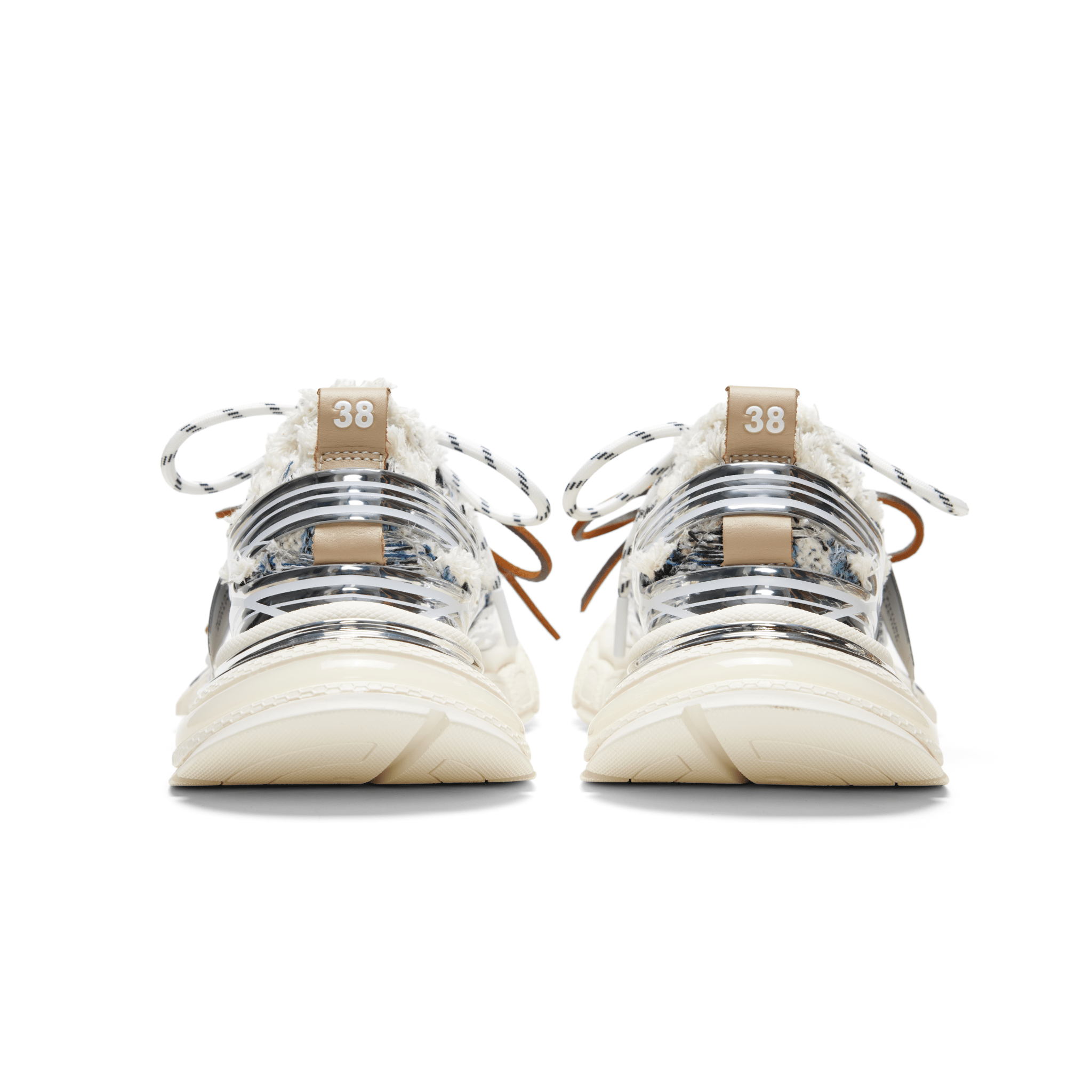 SMILEREPUBLIC XXXS Blue and Black Plaid Woolen Sneakers | MADAX