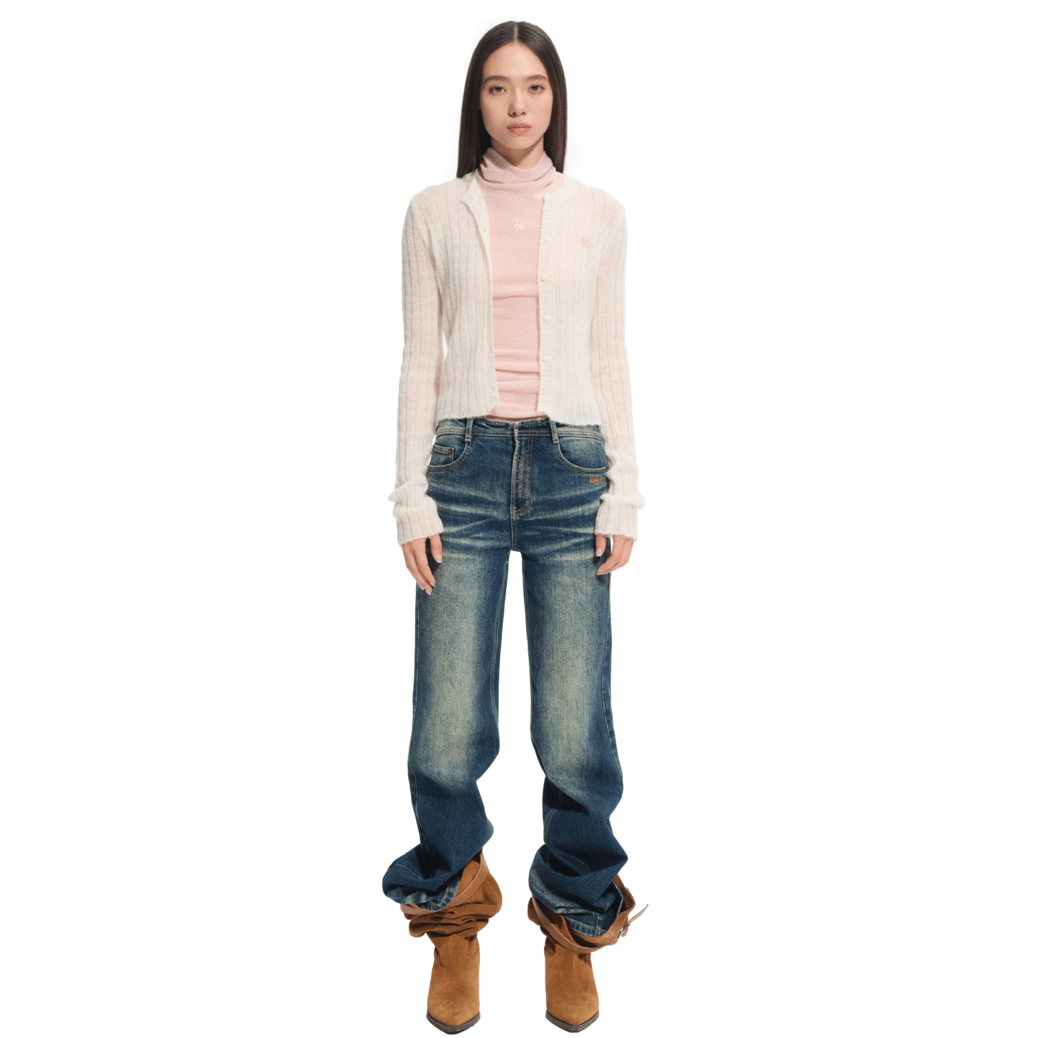 NAWS Zurich Knit Cardigan in White | MADAX