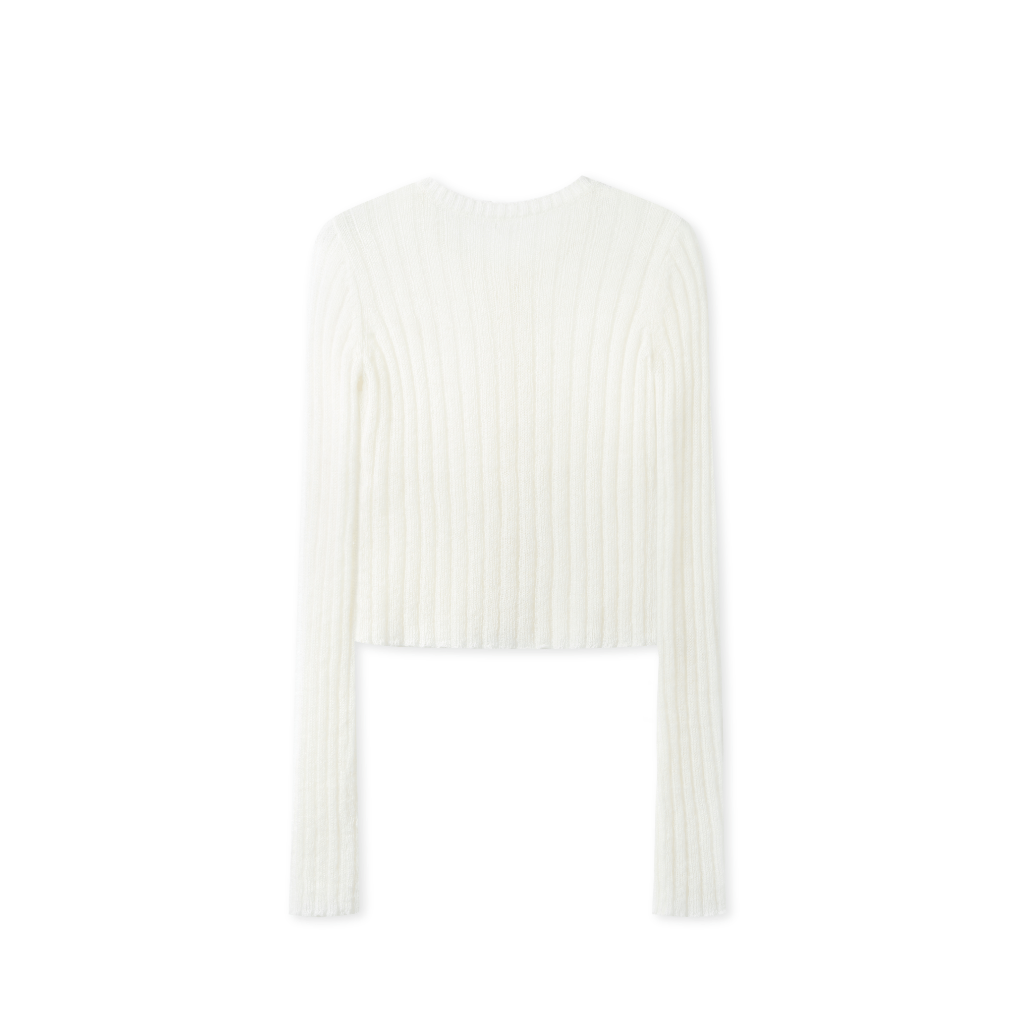 NAWS Zurich Knit Cardigan in White | MADAX