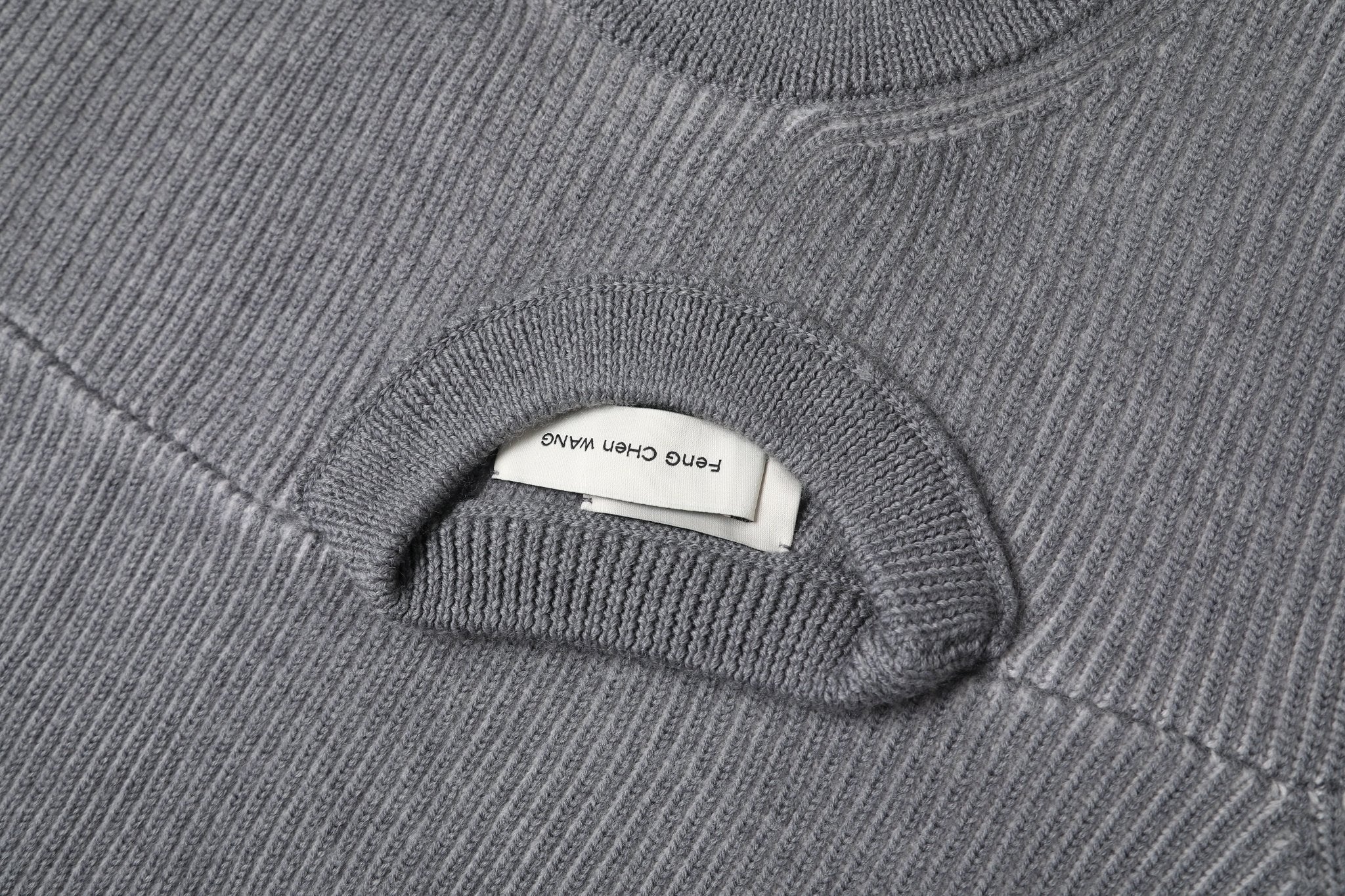 FENGCHEN WANG 2 In 1 Pullover Sweater Grey | MADA IN CHINA