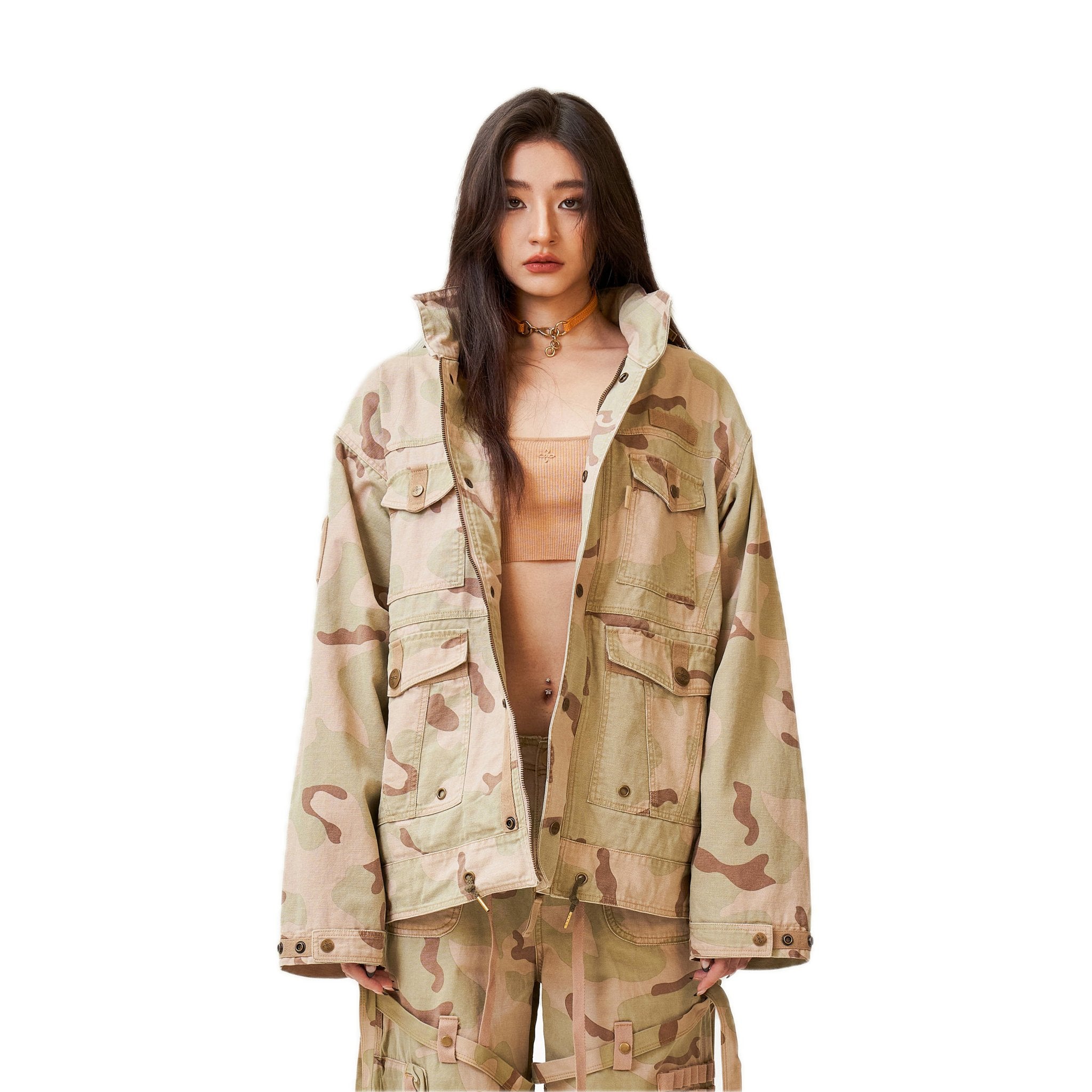 SMFK Ancient Myth Cobra Desert Camouflage Workwear Jacket | MADA IN CHINA