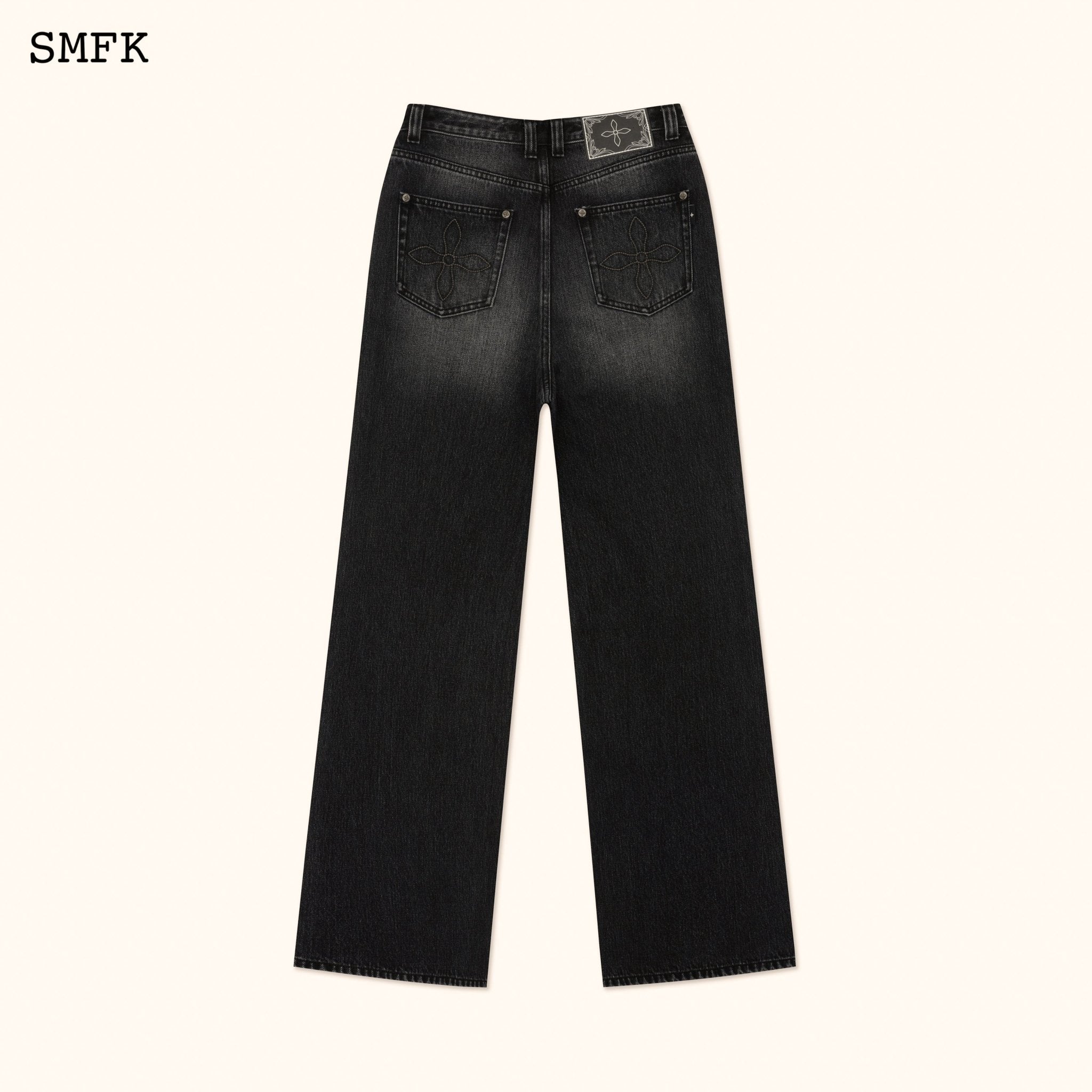 SMFK Ancient Myth Diamond Flared Jeans In Black | MADA IN CHINA