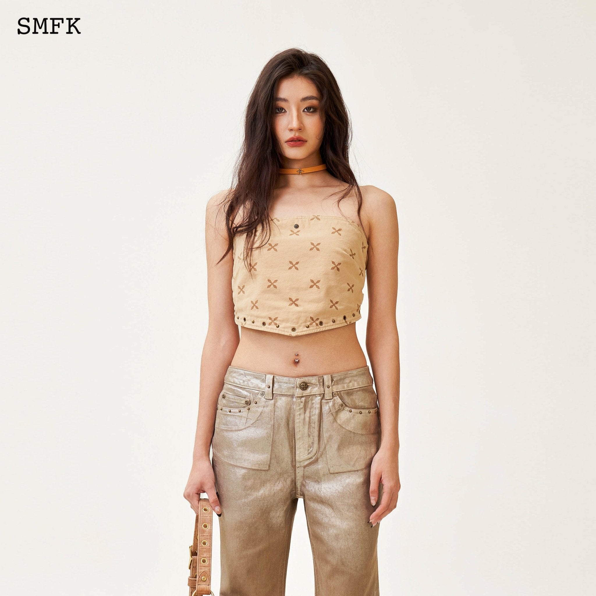 SMFK Ancient Myth Golden Snake Flared Jeans | MADA IN CHINA