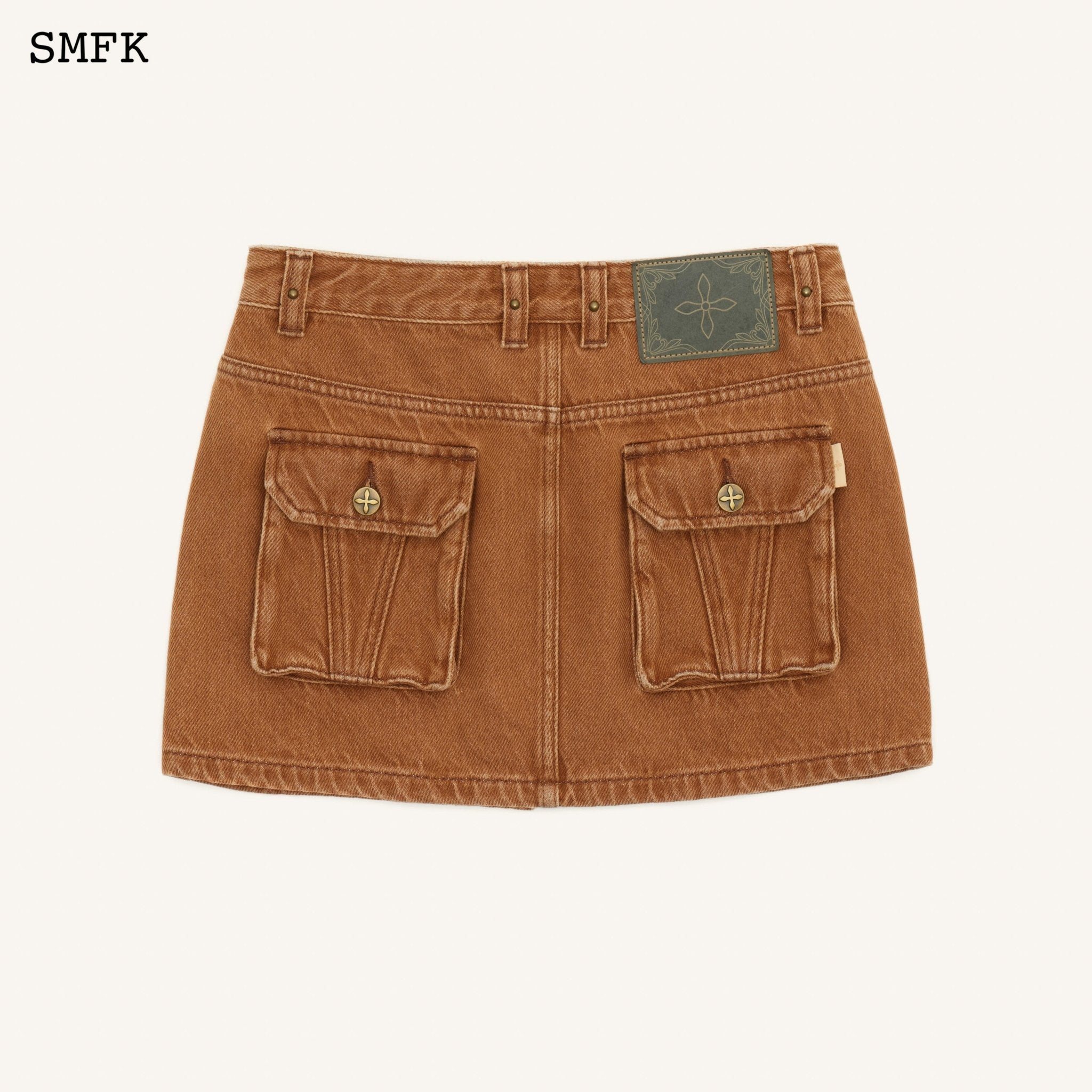 SMFK Ancient Myth Tarpan Hunter Mini Skirt In Brown | MADA IN CHINA