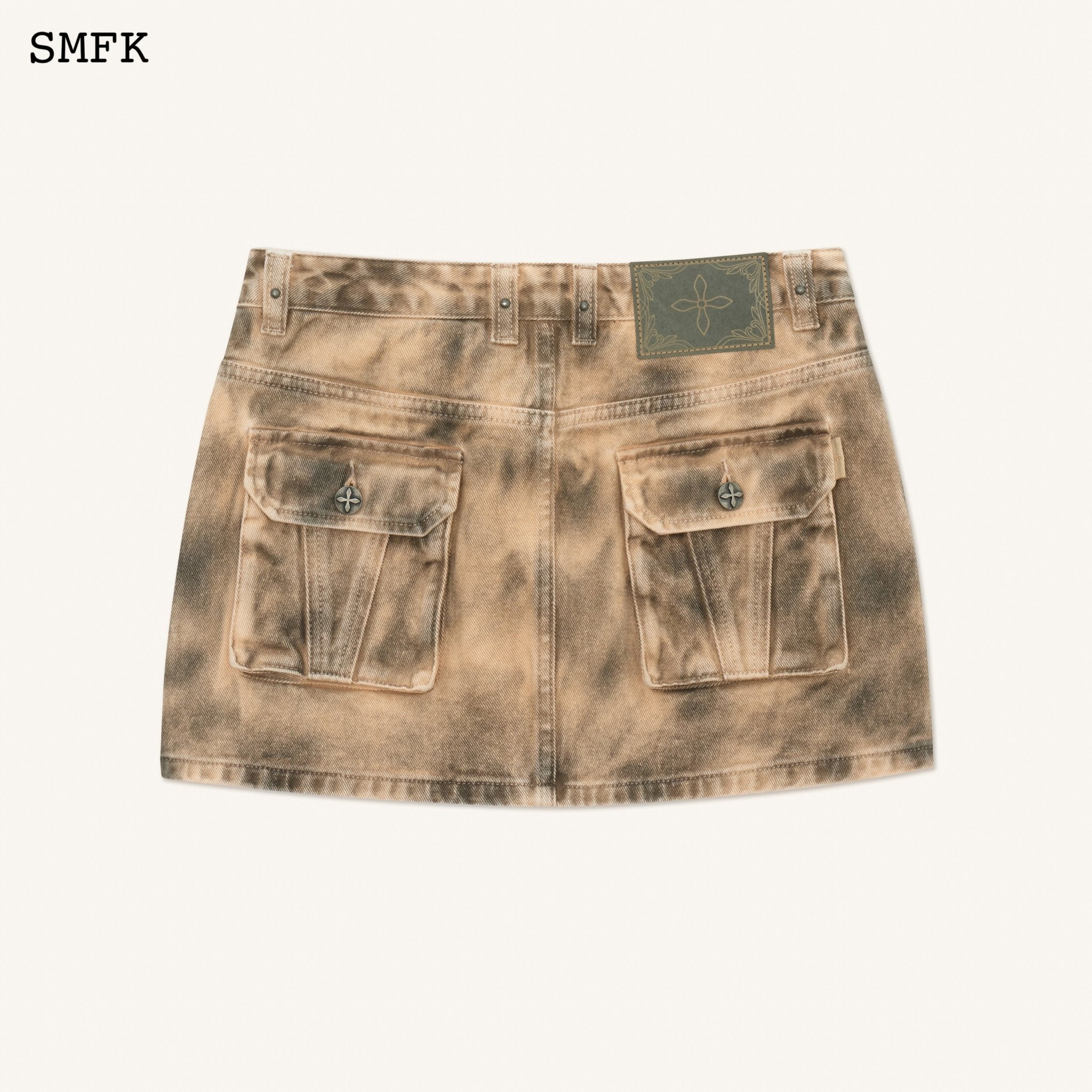 SMFK Ancient Myth Tarpan Hunter Mini Skirt In Matte Grey | MADA IN CHINA