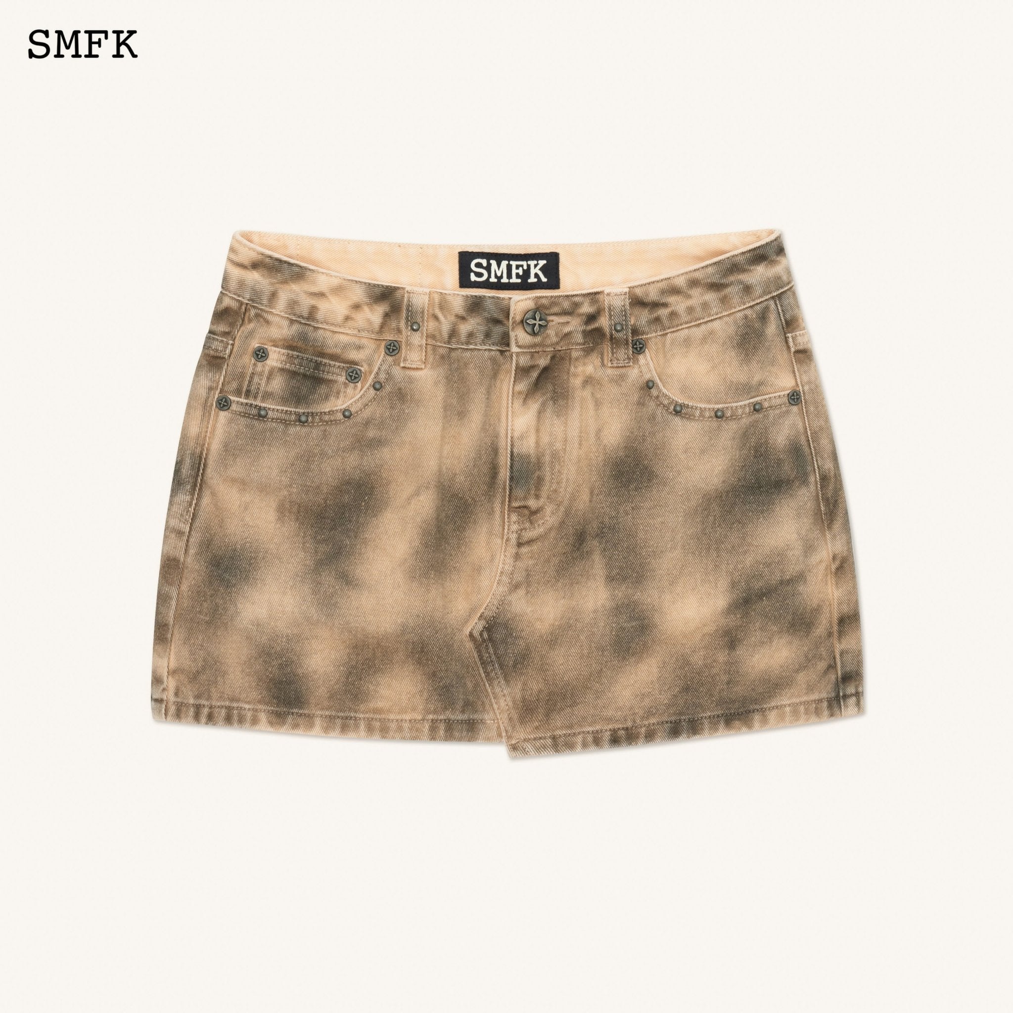 SMFK Ancient Myth Tarpan Hunter Mini Skirt In Matte Grey | MADA IN CHINA