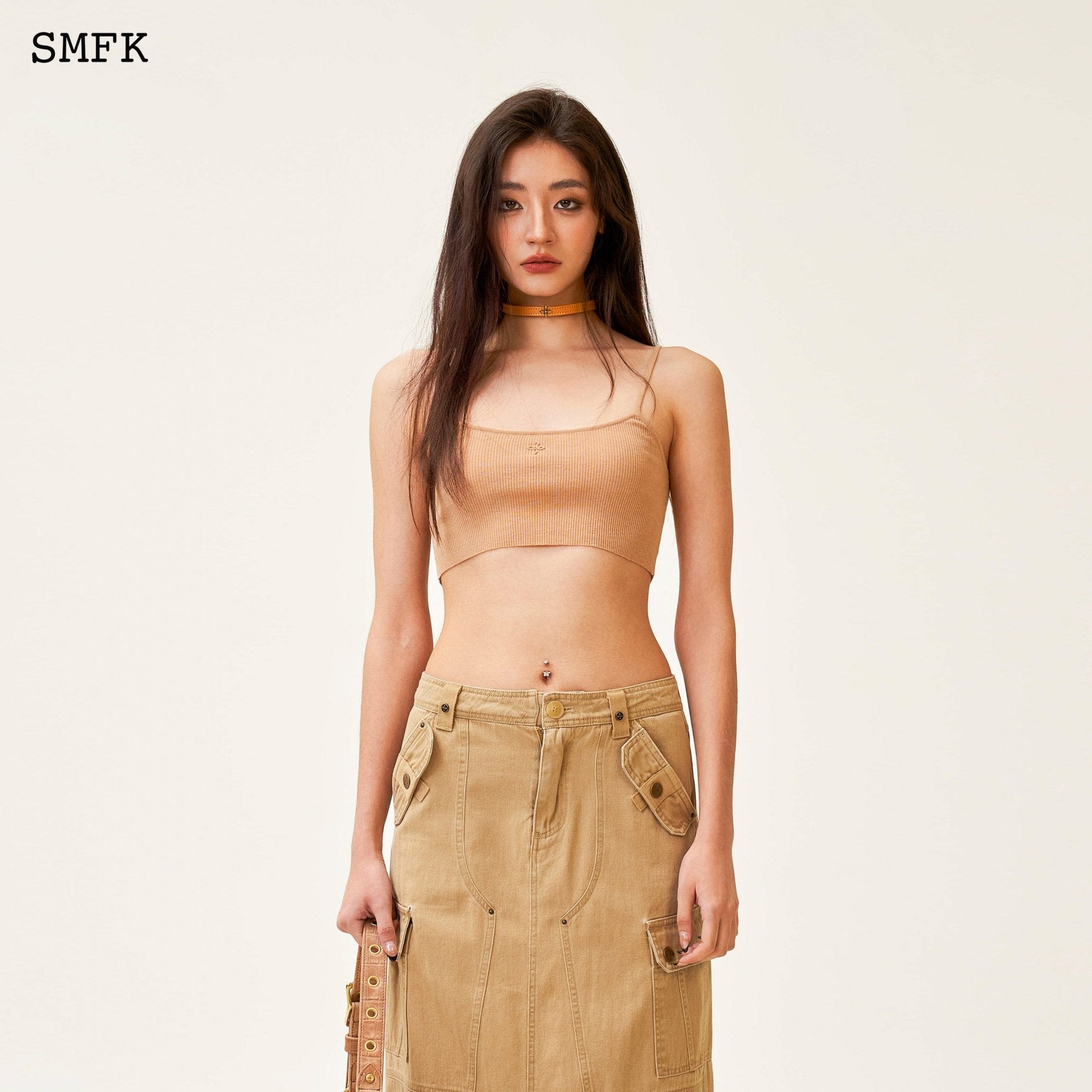 SMFK Ancient Myth Tarpan Workwear Long Skirt Wheat | MADA IN CHINA