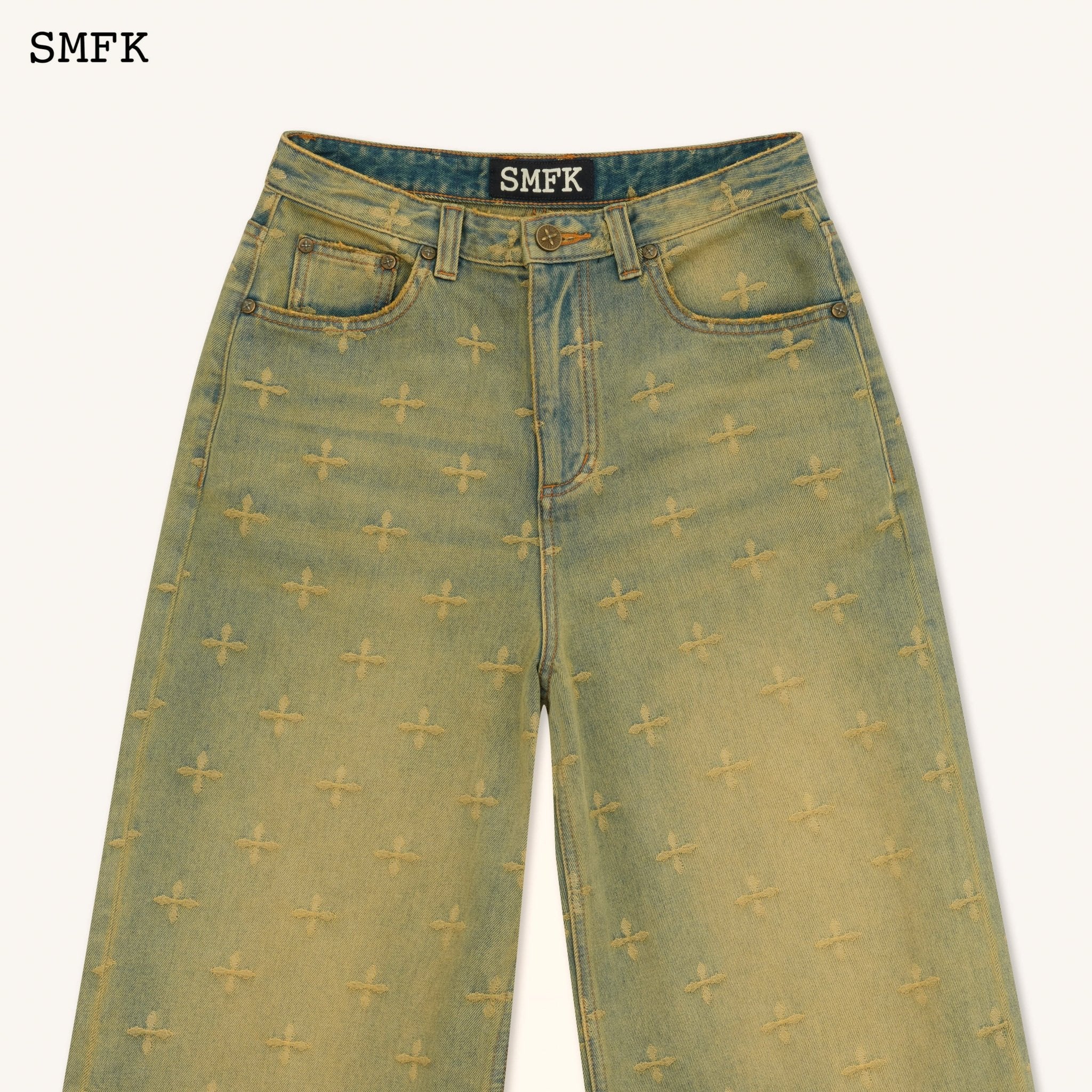 SMFK Ancient Myth Treasure Garden Wide-Leg Jeans | MADA IN CHINA