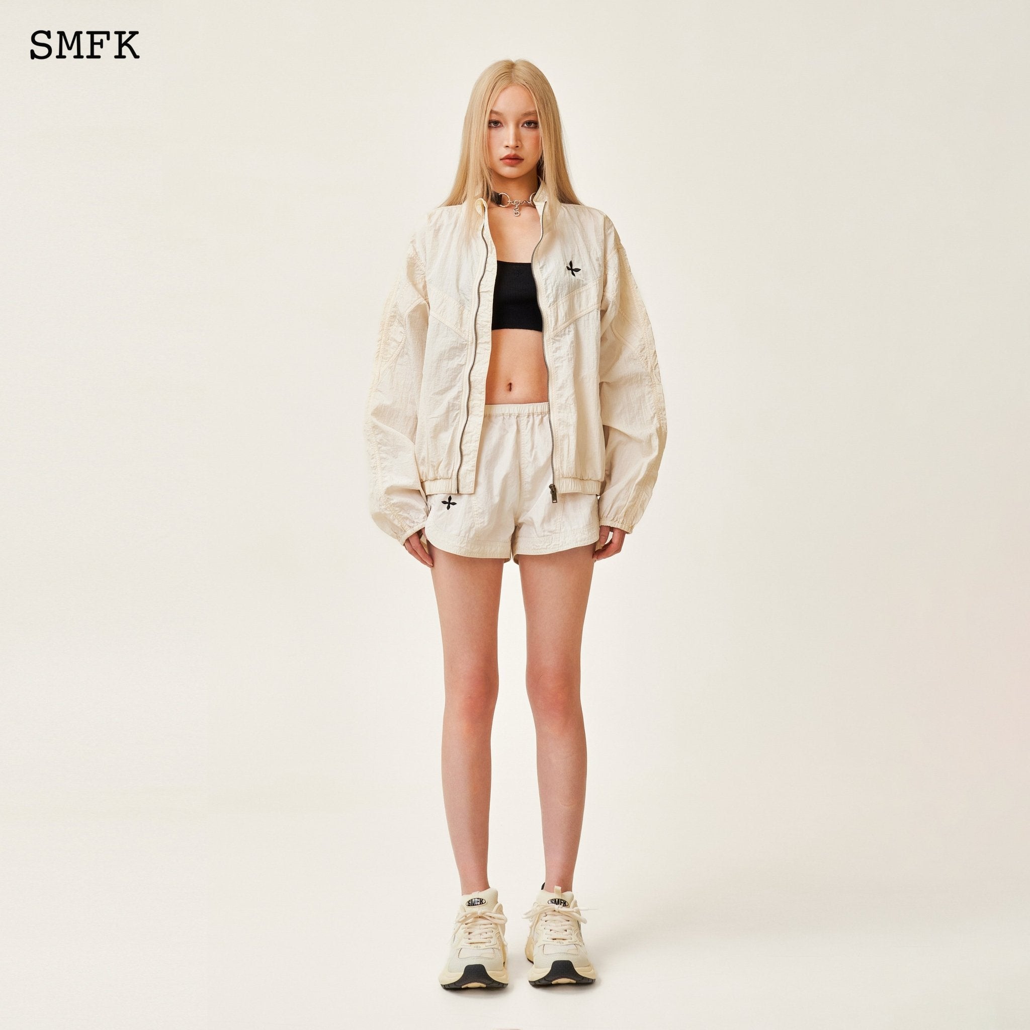 SMFK Ancient Myth Viper Alloy Loose Training Jacket White | MADA IN CHINA