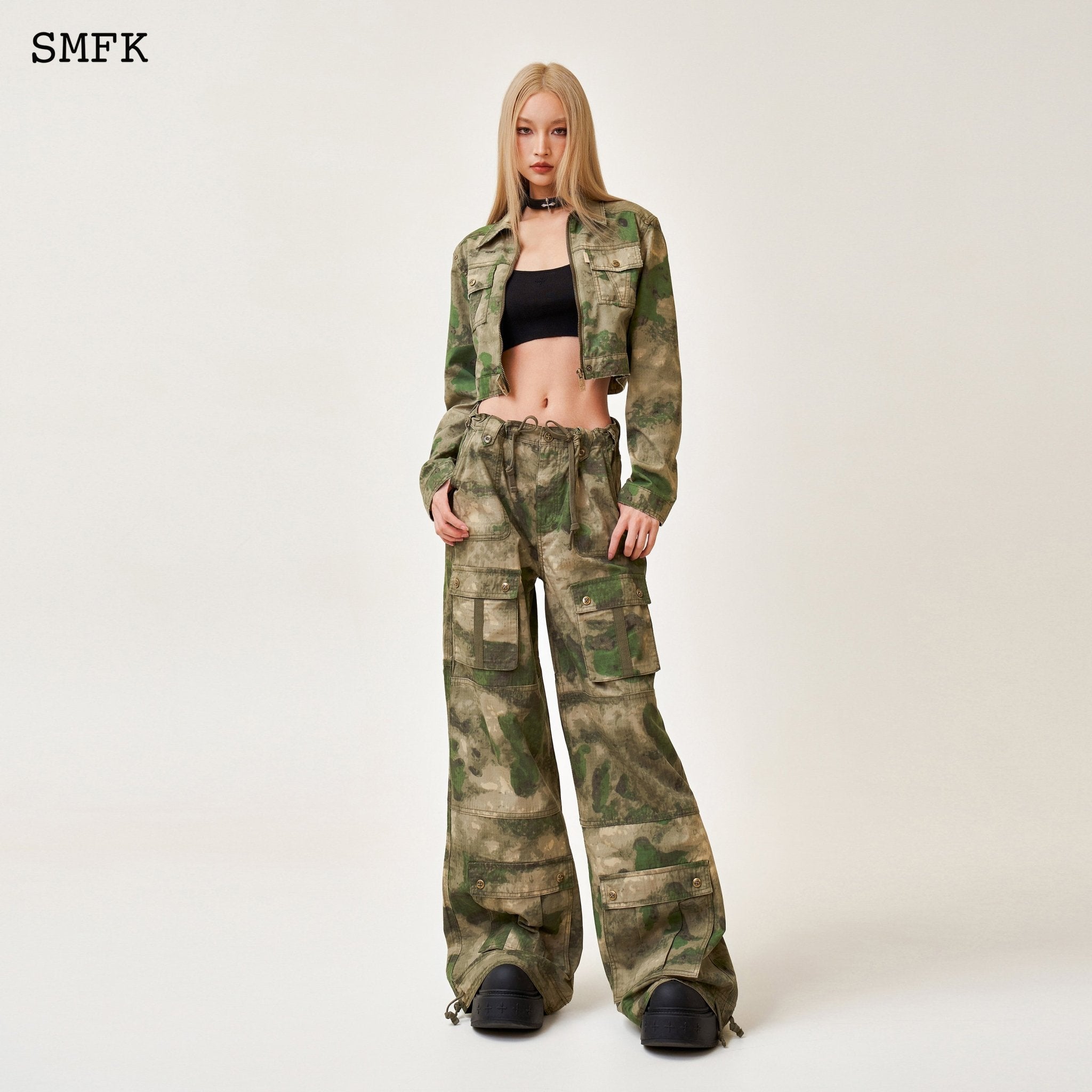 SMFK Ancient Myth Viper Camouflage Motorcycle Jacket | MADA IN CHINA