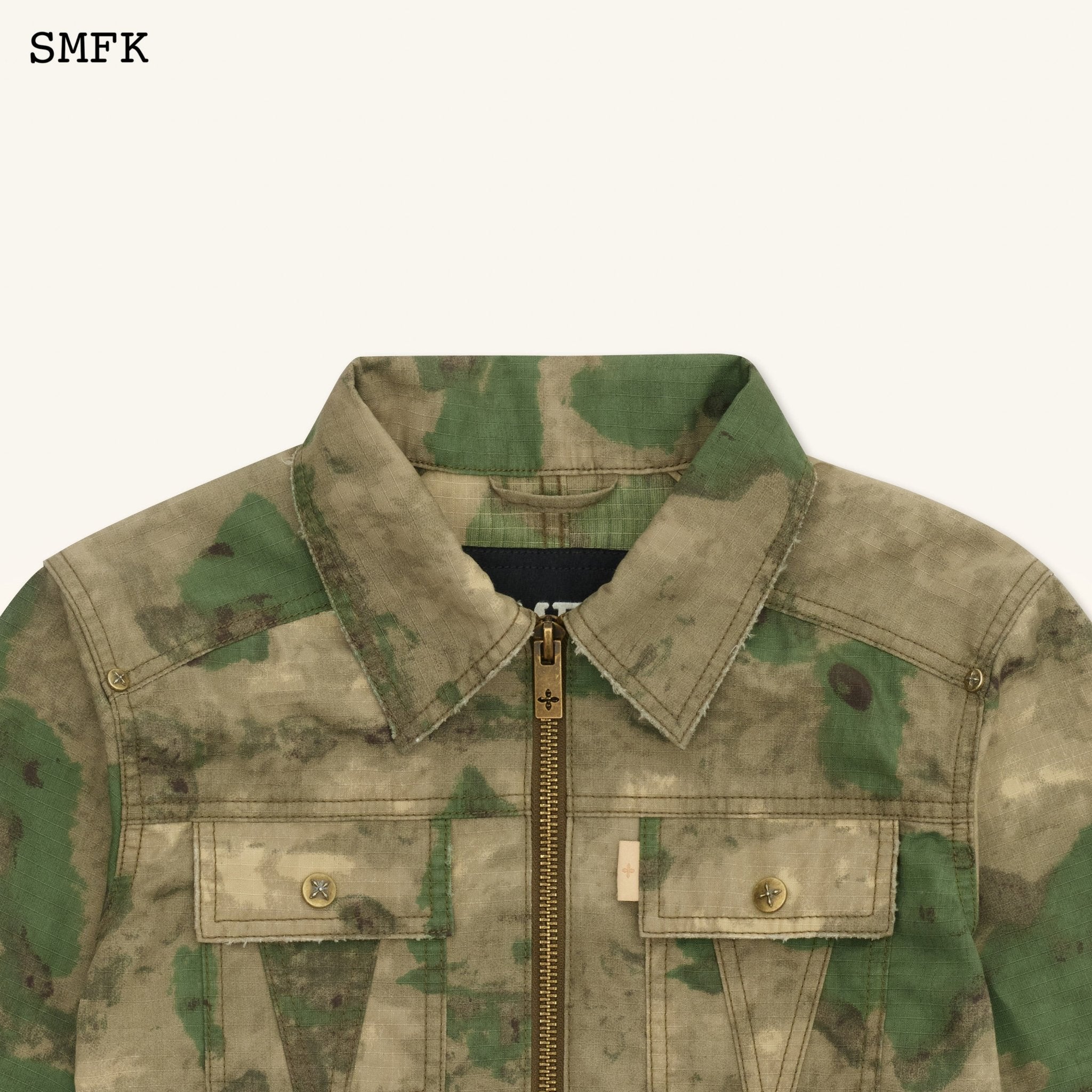 SMFK Ancient Myth Viper Camouflage Motorcycle Jacket | MADA IN CHINA