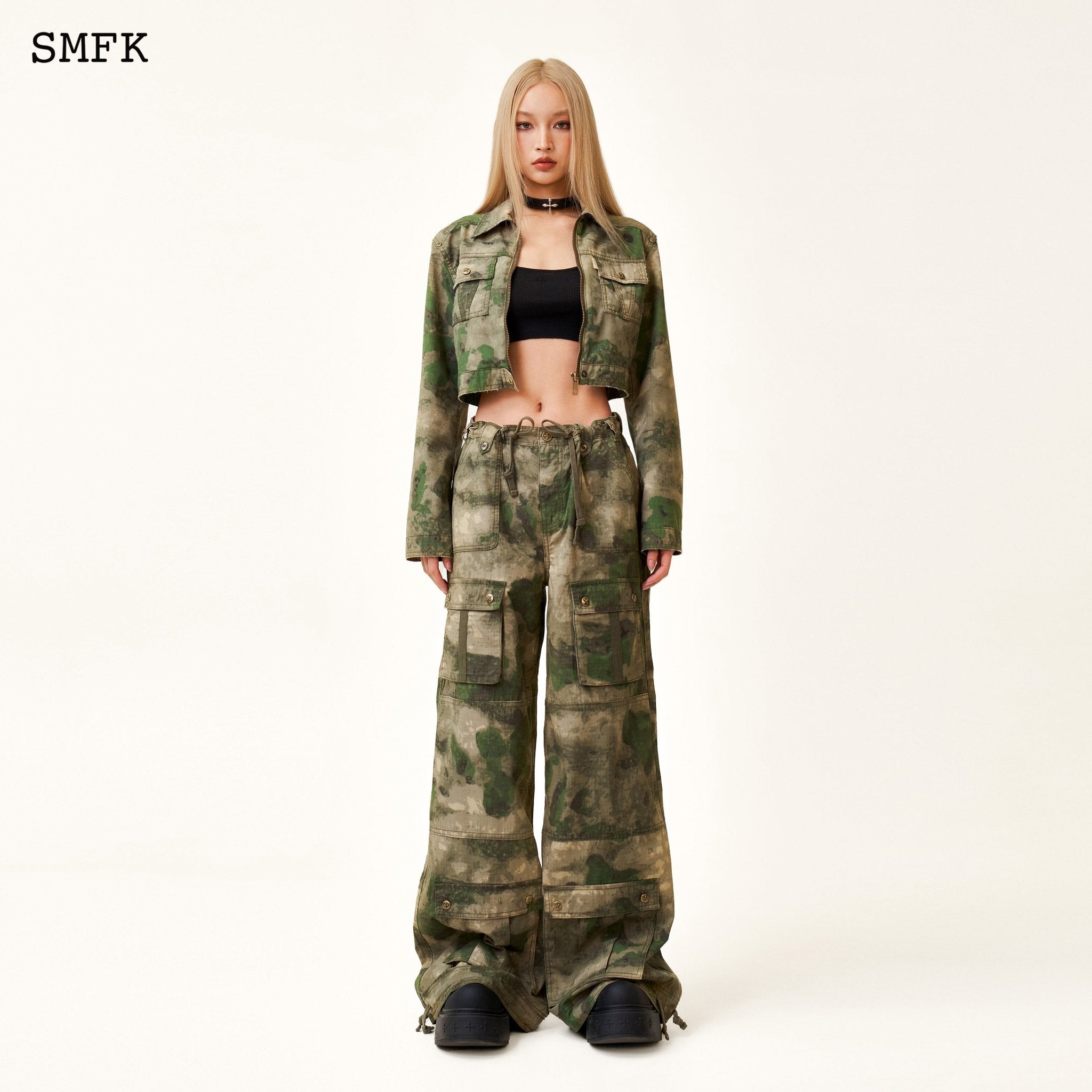 SMFK Ancient Myth Viper Camouflage Motorcycle Jacket | MADA IN CHINA