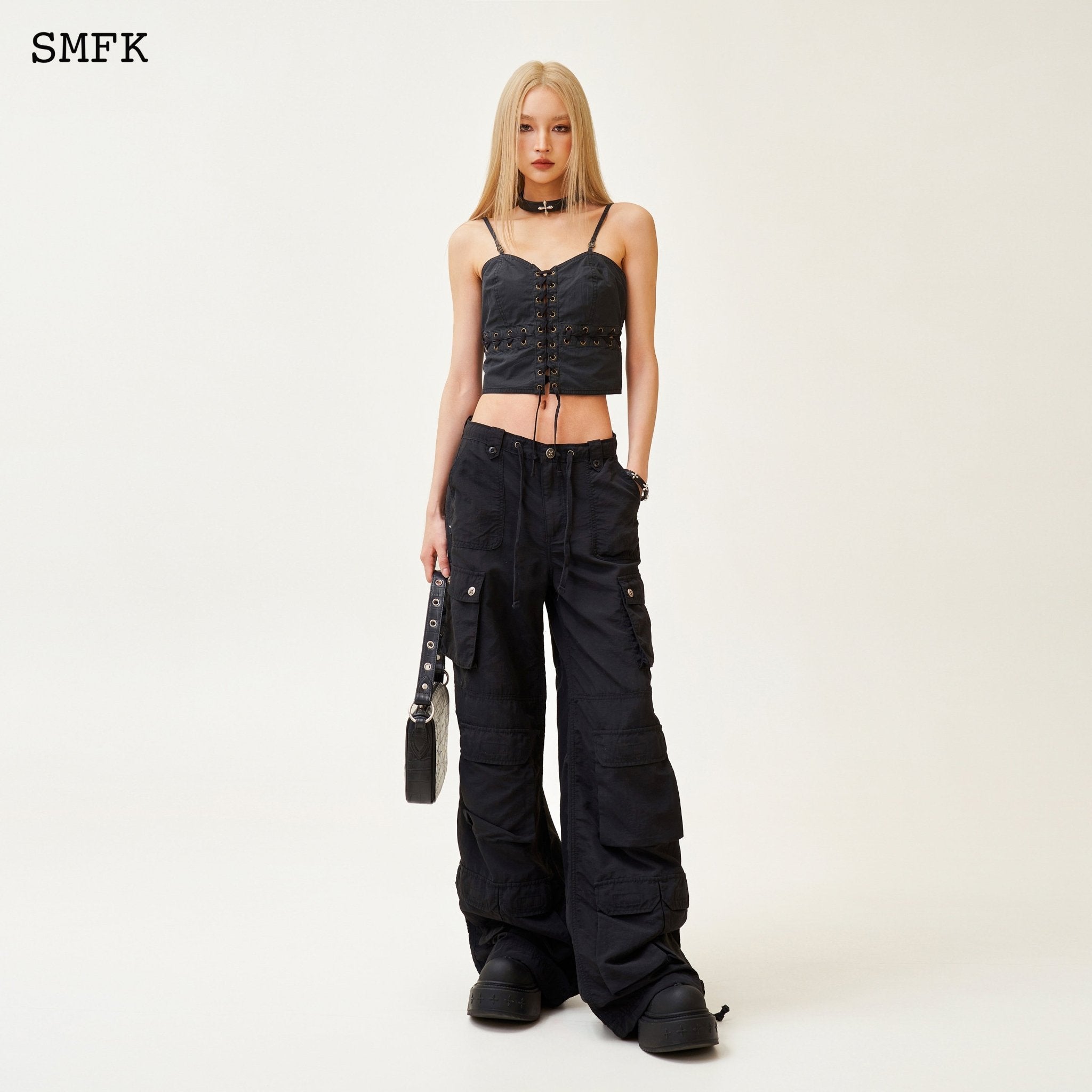 SMFK Ancient Myth Viper Cross Workwear Vest Top In Black | MADA IN CHINA