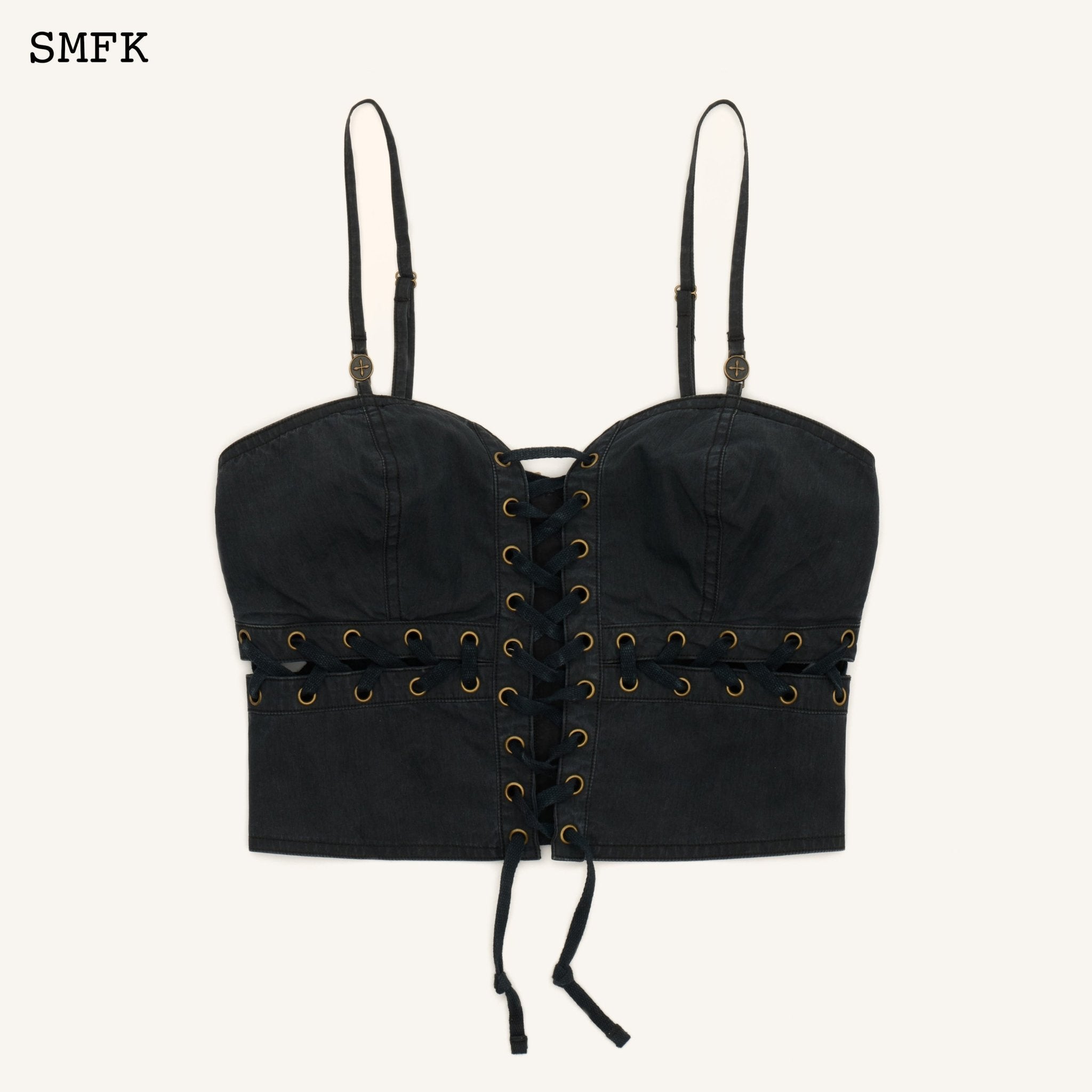 SMFK Ancient Myth Viper Cross Workwear Vest Top In Black | MADA IN CHINA