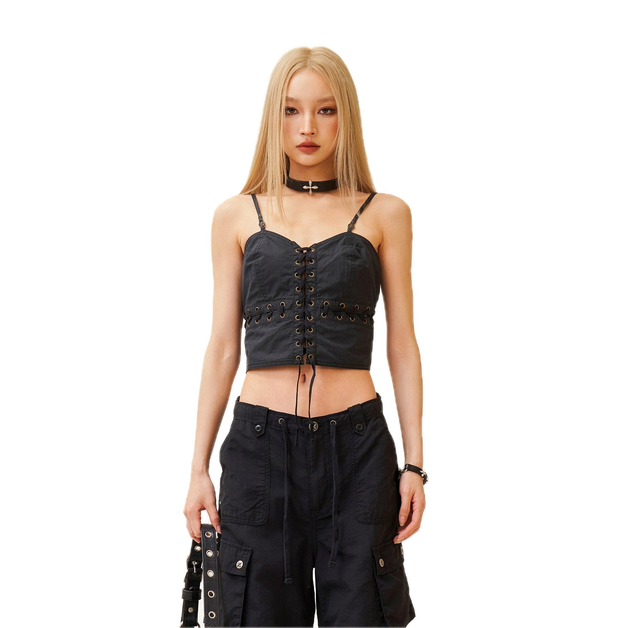 SMFK Ancient Myth Viper Cross Workwear Vest Top In Black | MADA IN CHINA