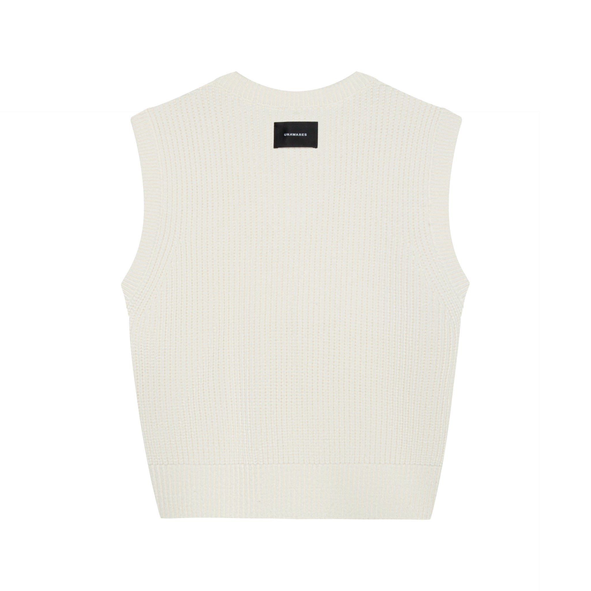 UNAWARES Apricot Customized Logo V-neck Sweater Vest | MADA IN CHINA