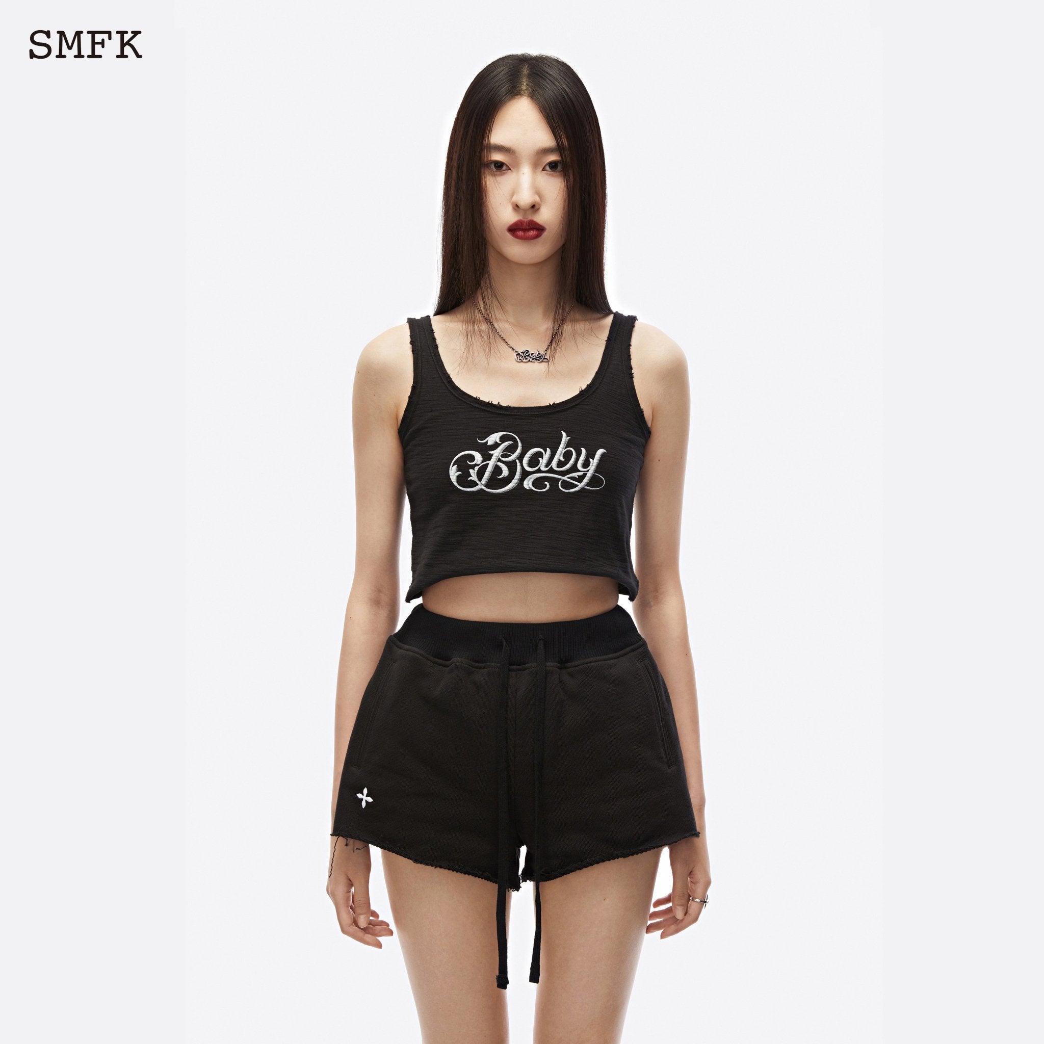 SMFK Baby Stray Baby Undershirt Midnight Black | MADA IN CHINA