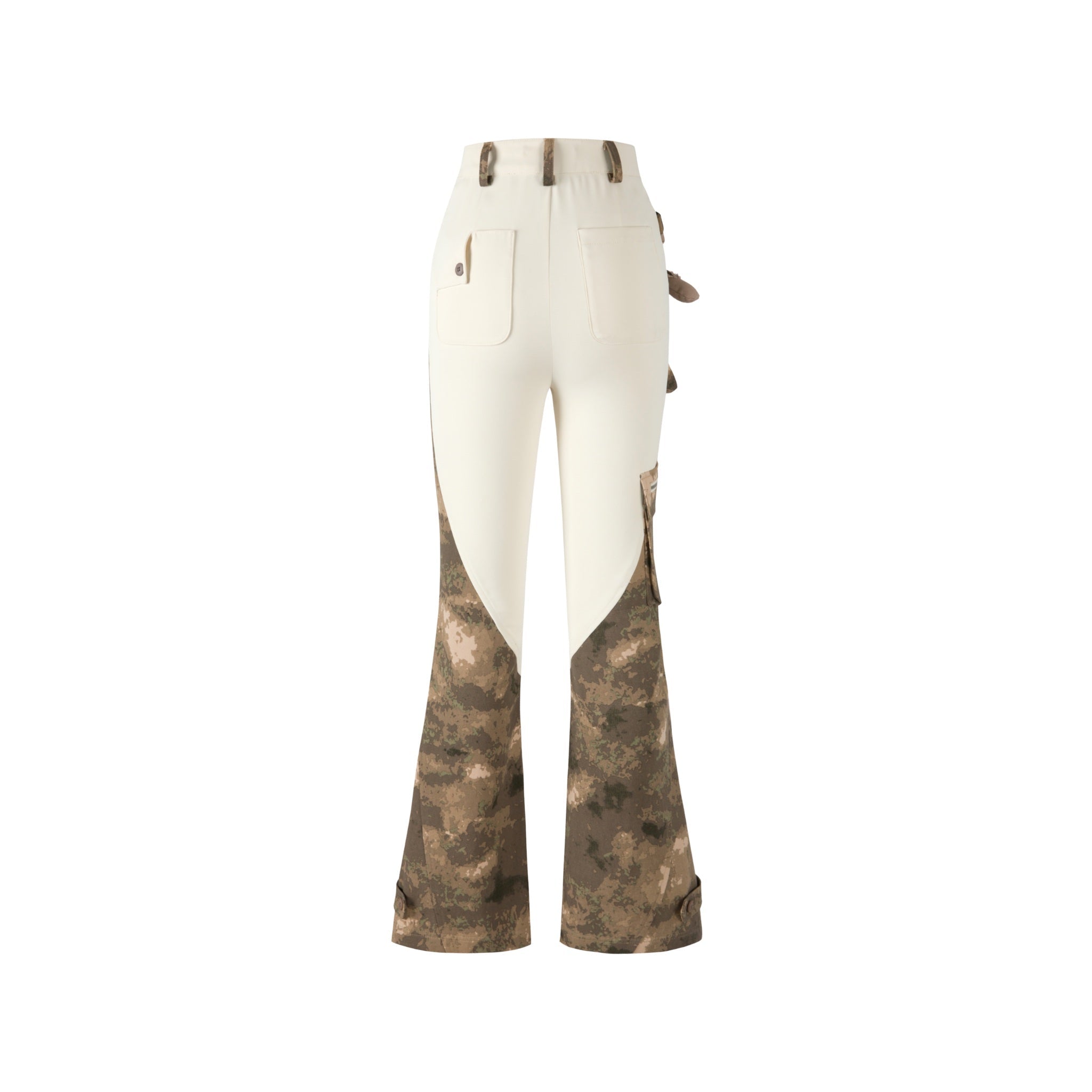 13DE MARZO Bear Camo Patch Trousers Pear Sorbet | MADA IN CHINA