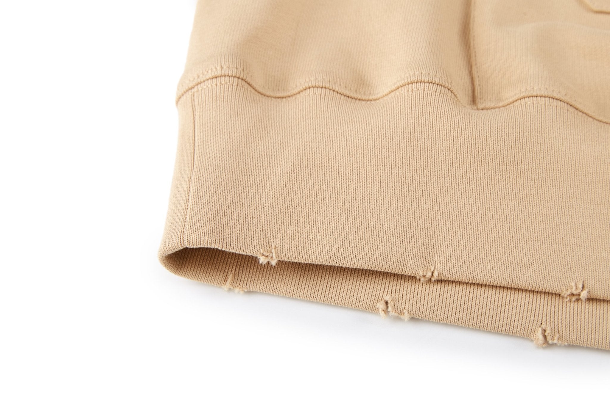 13 DE MARZO Bear Embossment Hoodie Almond Buff | MADA IN CHINA