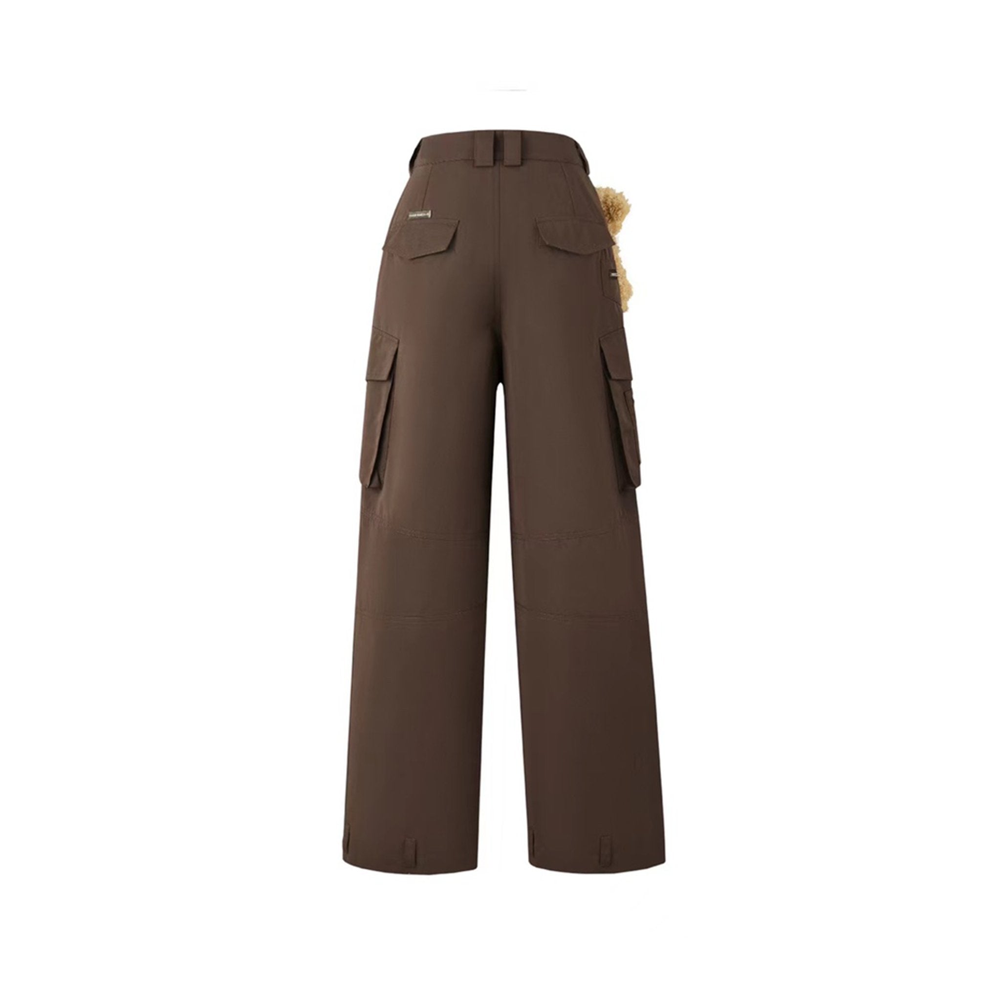 13DE MARZO Bear Multi-Pocket Cargo Pants Brunette | MADA IN CHINA