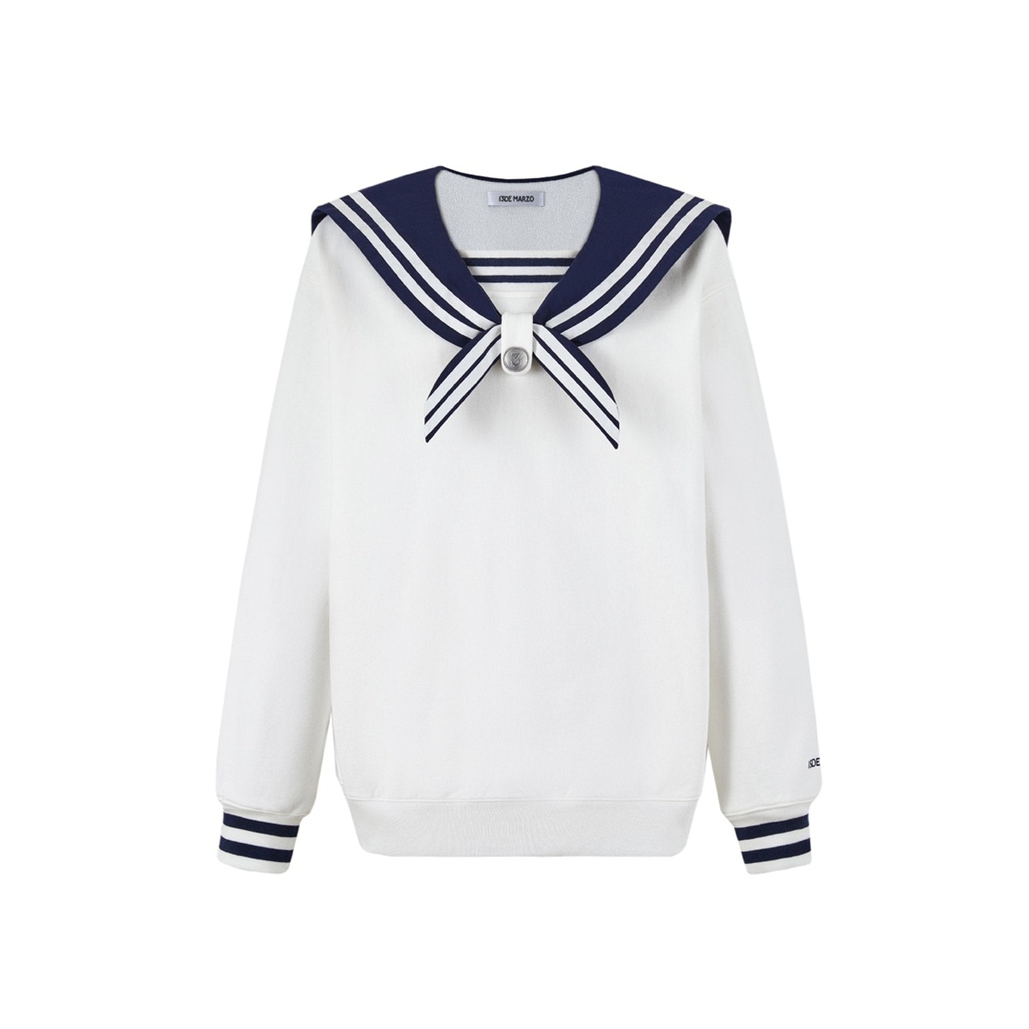 13DE MARZO Bear Sailor Sweater Vanilla Ice | MADA IN CHINA