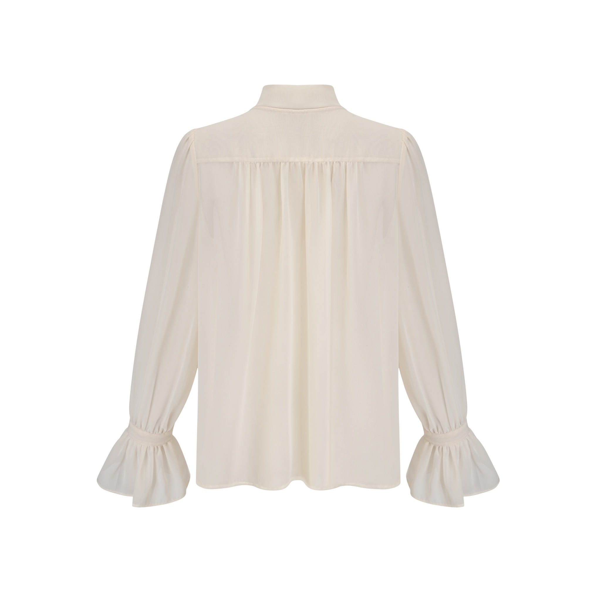 ARTE PURA Beige Bow Tie Shirt | MADA IN CHINA