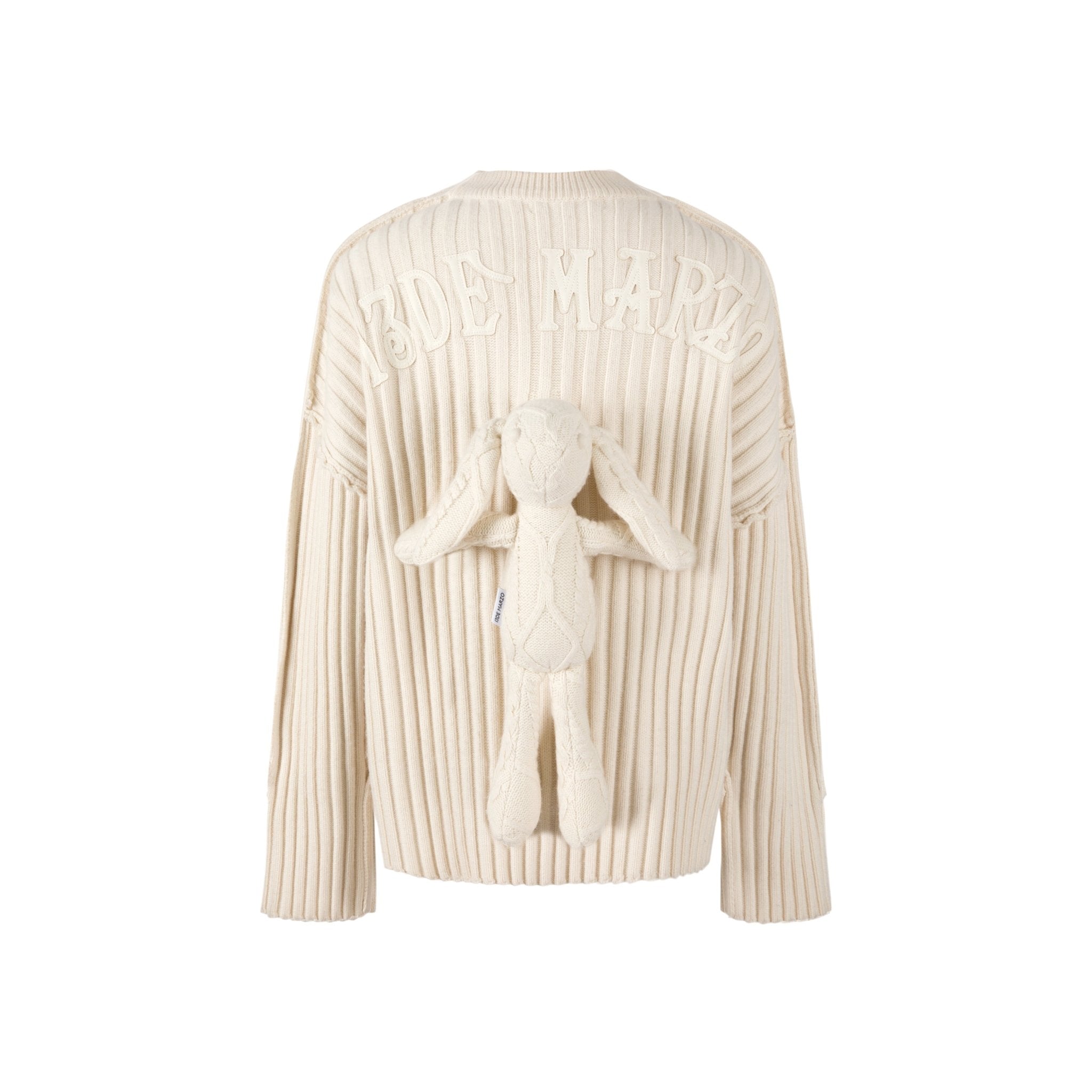 13DE MARZO Beige Bunny Sweater | MADA IN CHINA