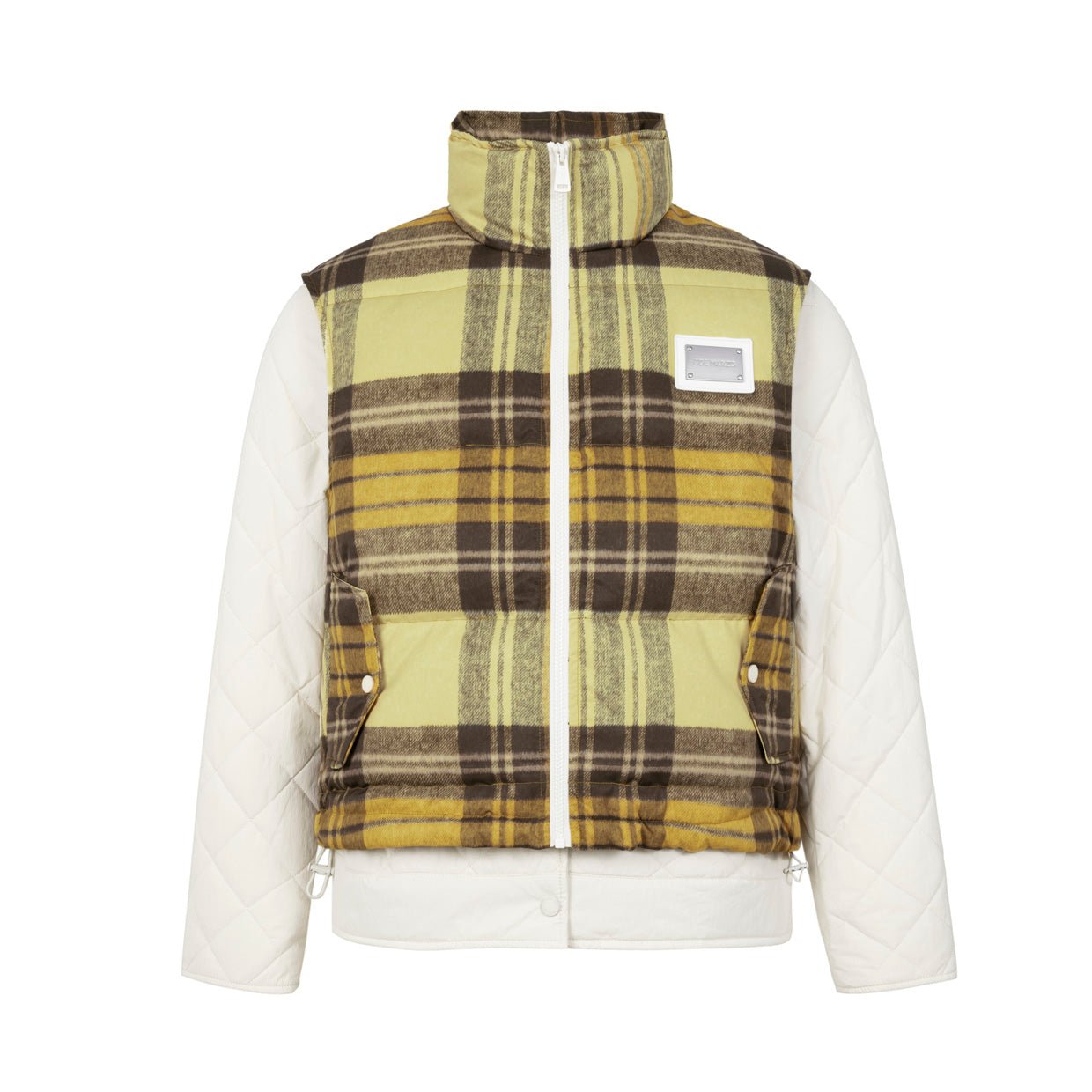 13 DE MARZO Beige Cotton Vest Two-Piece Set | MADA IN CHINA