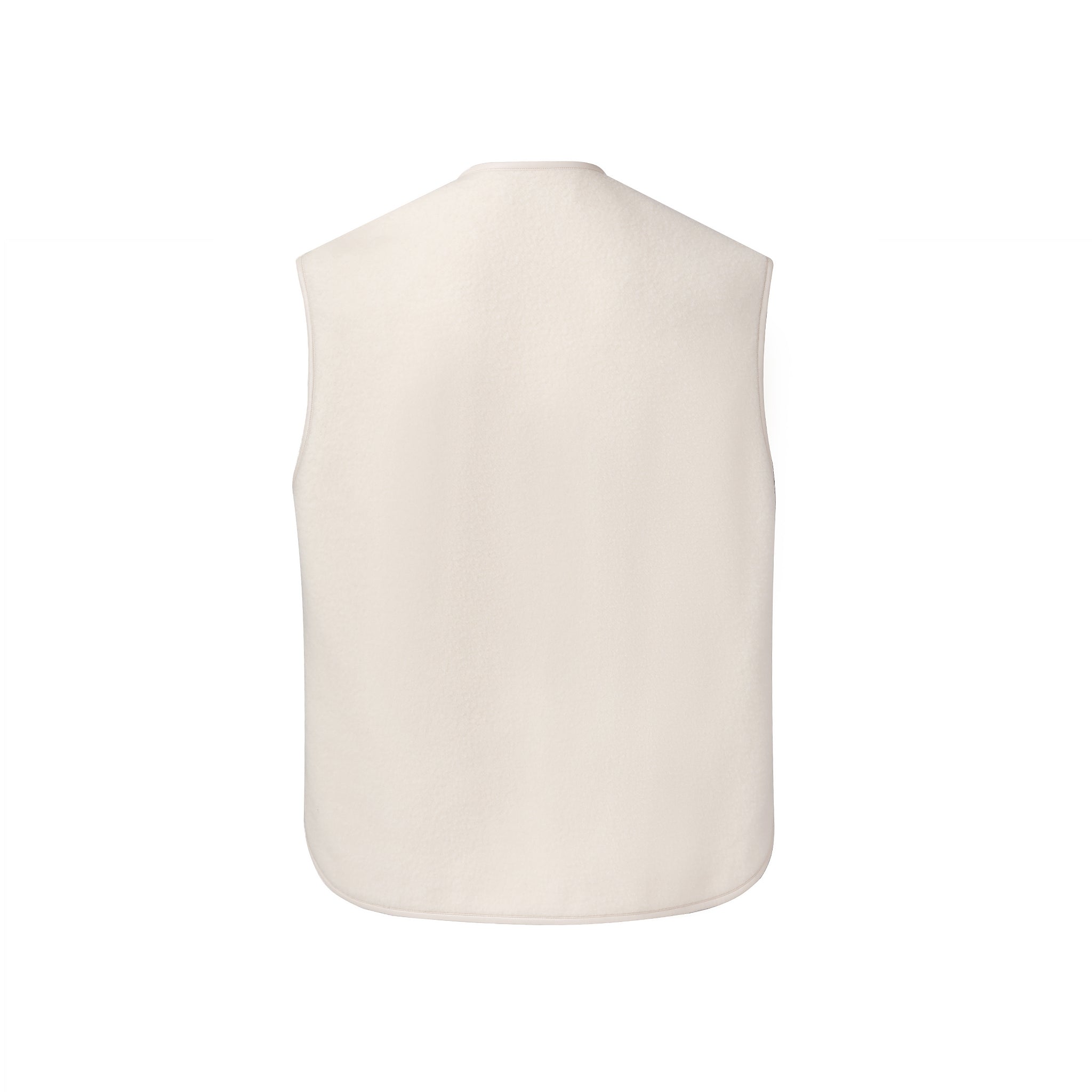 Ther. Beige Fleece gilet jacket | MADA IN CHINA