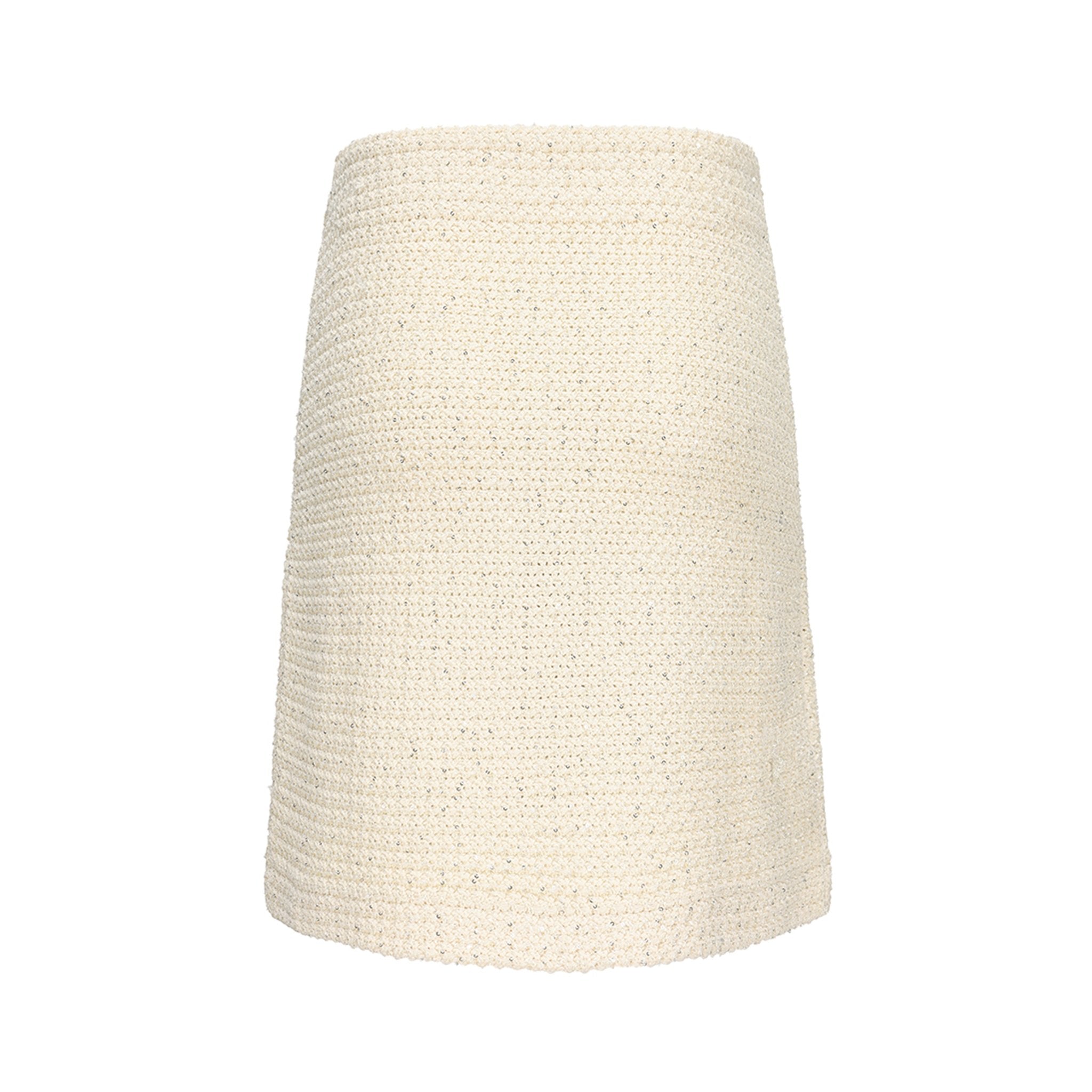 ARTE PURA Beige Knitted A-Line Skirt | MADA IN CHINA