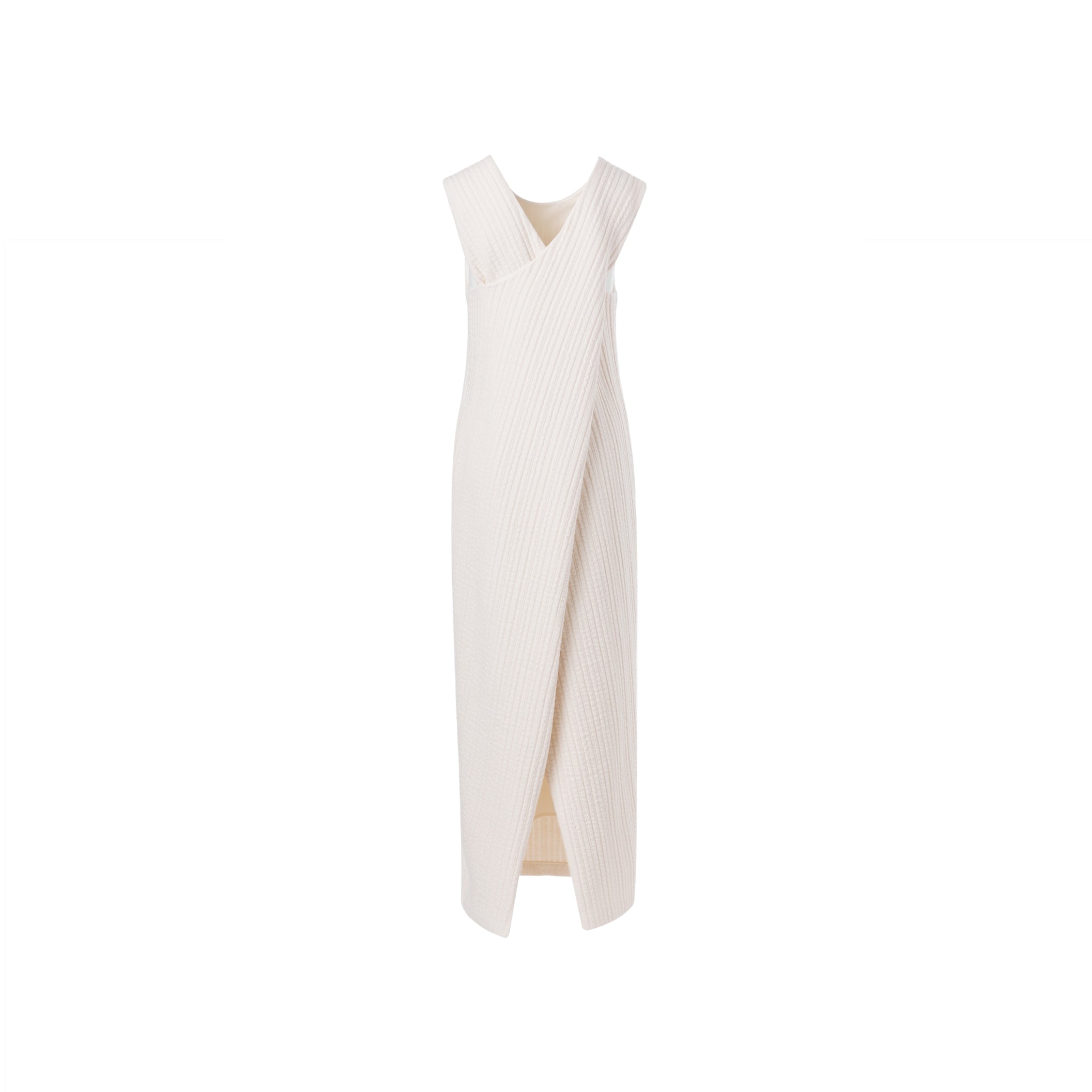 Ther. Beige Knitted cotton dress | MADA IN CHINA