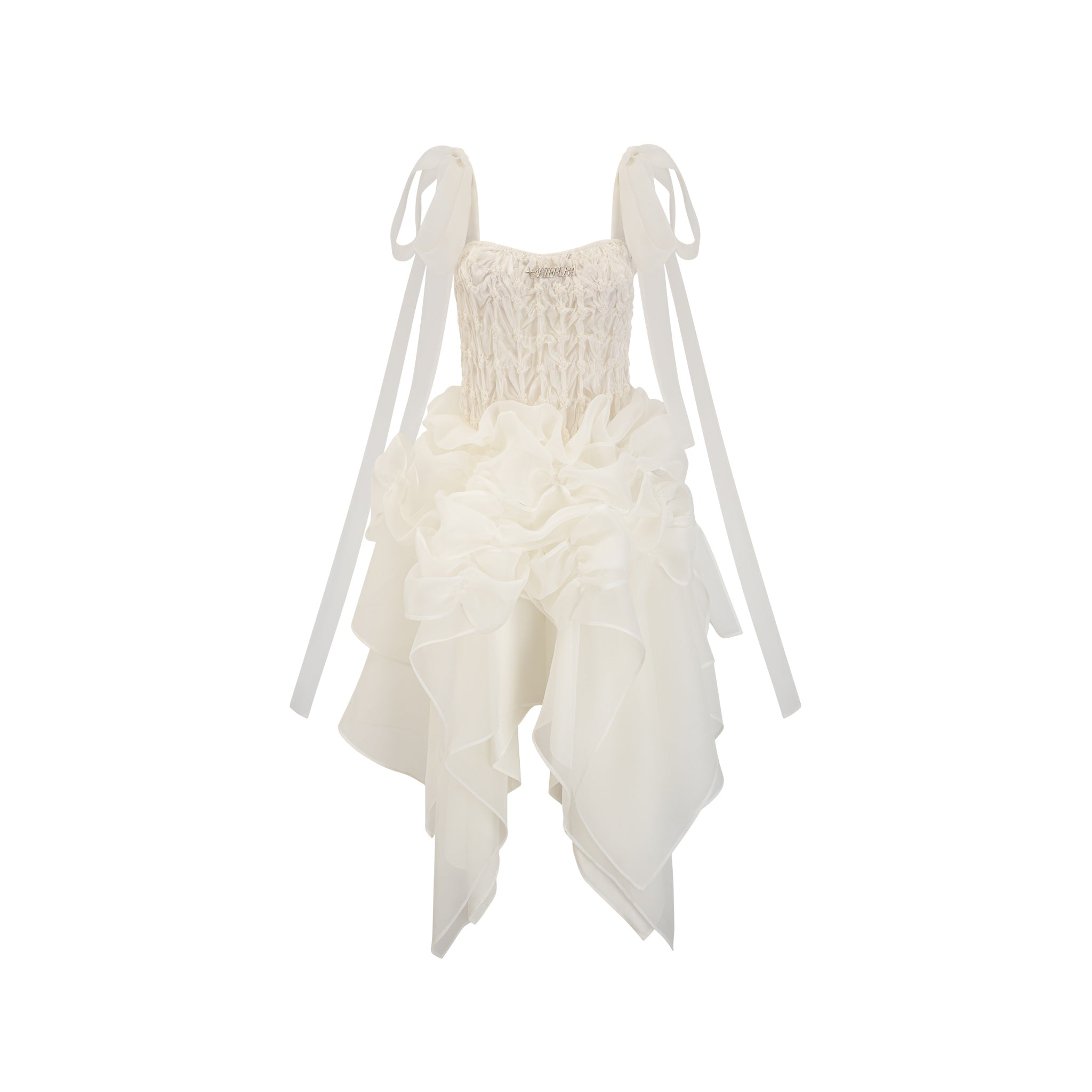 ARTE PURA Beige Texture Sling Princess Dress With Gauze | MADA IN CHINA