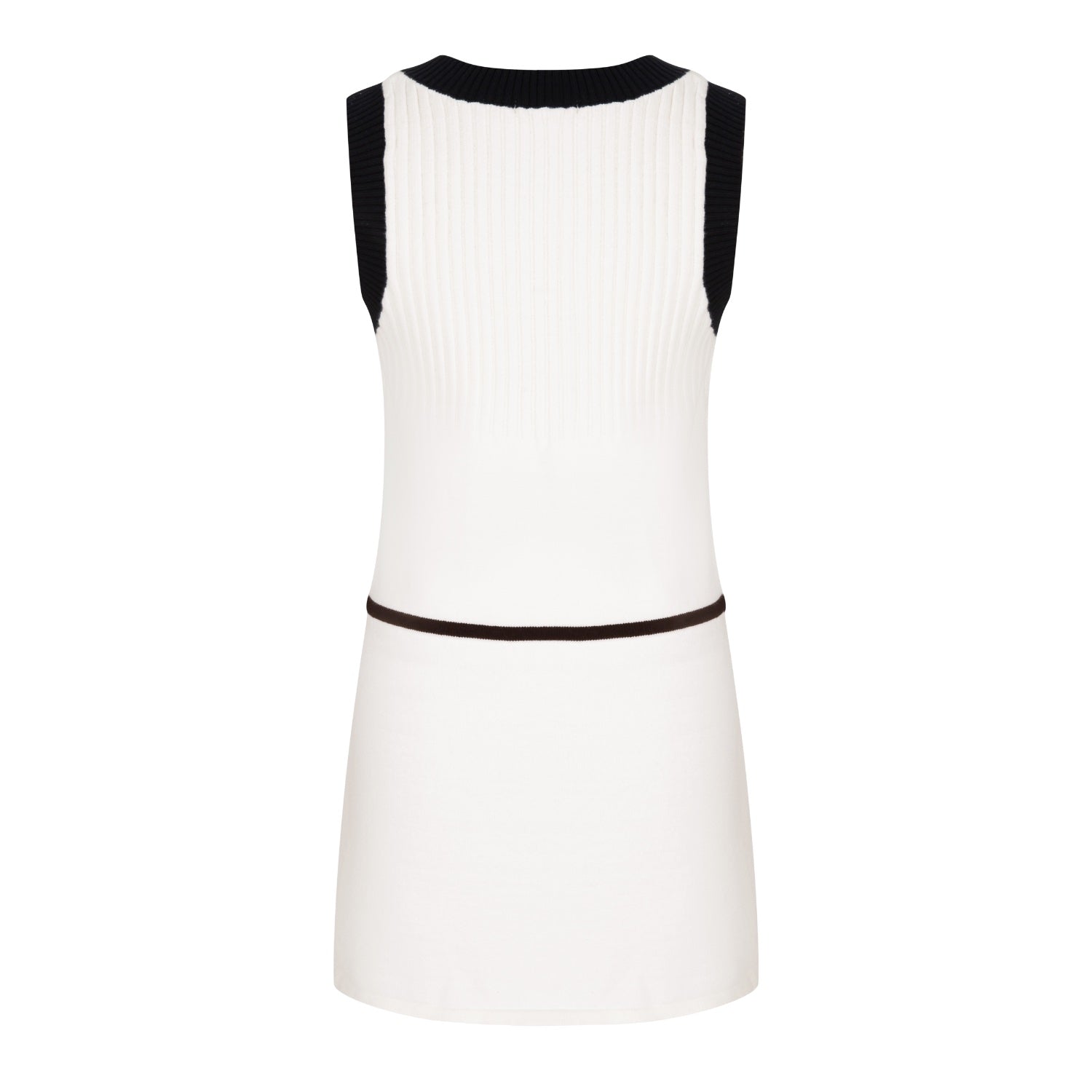 HERLIAN Black And White Drawstring Dress | MADA IN CHINA