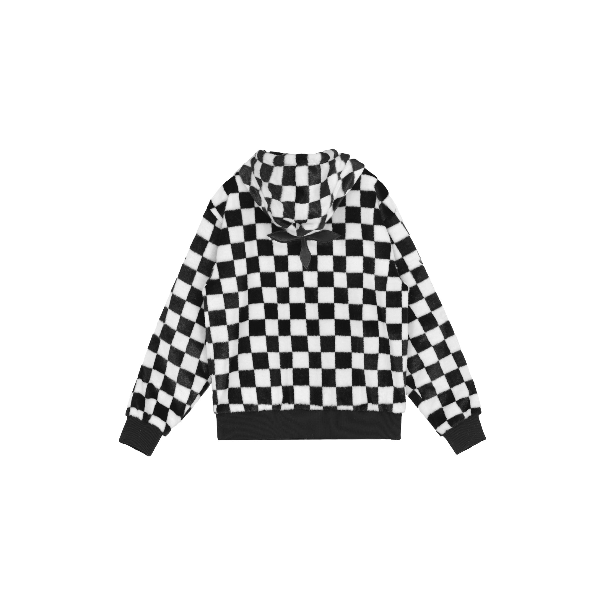 SMFK Black And White Grid Hoodie | MADA IN CHINA