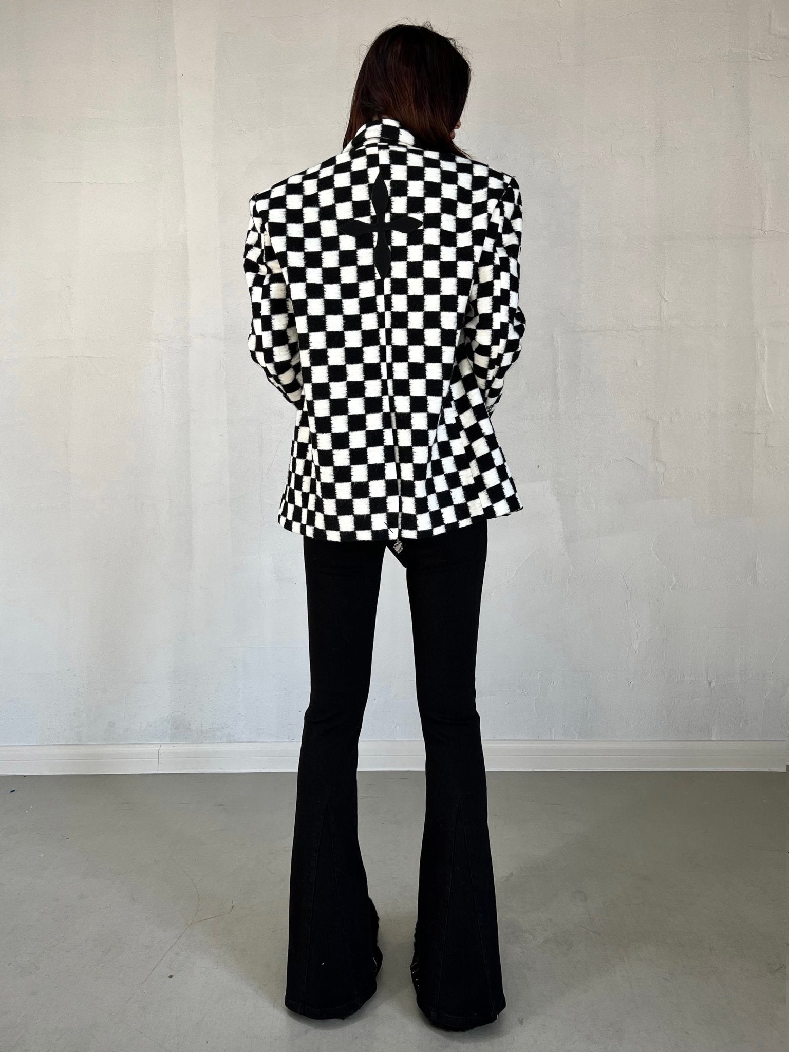 SMFK Black And White Grid Suit | MADA IN CHINA