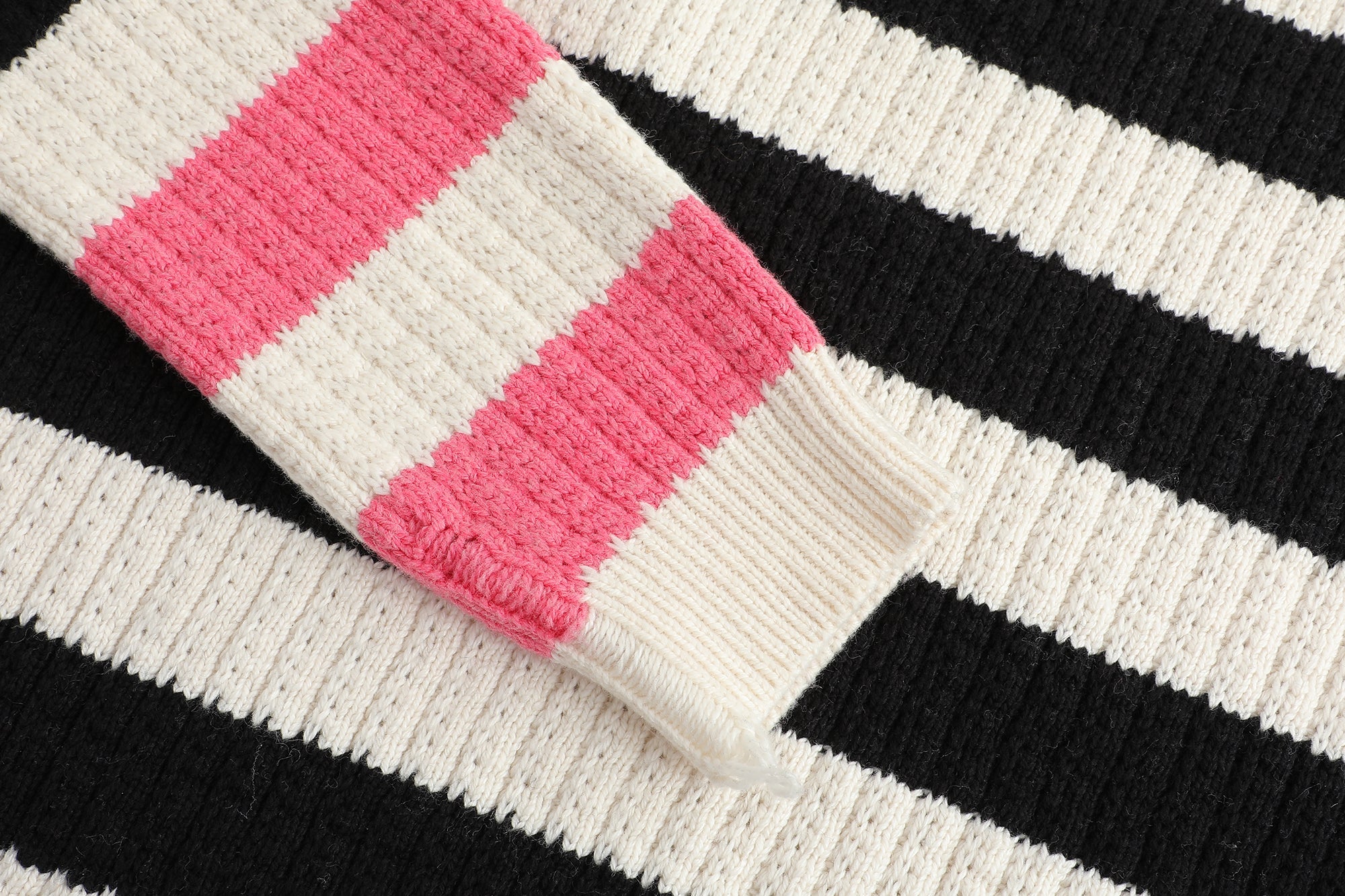 Alexia Sandra Black And White Strawberry Stripe Sweater | MADA IN CHINA