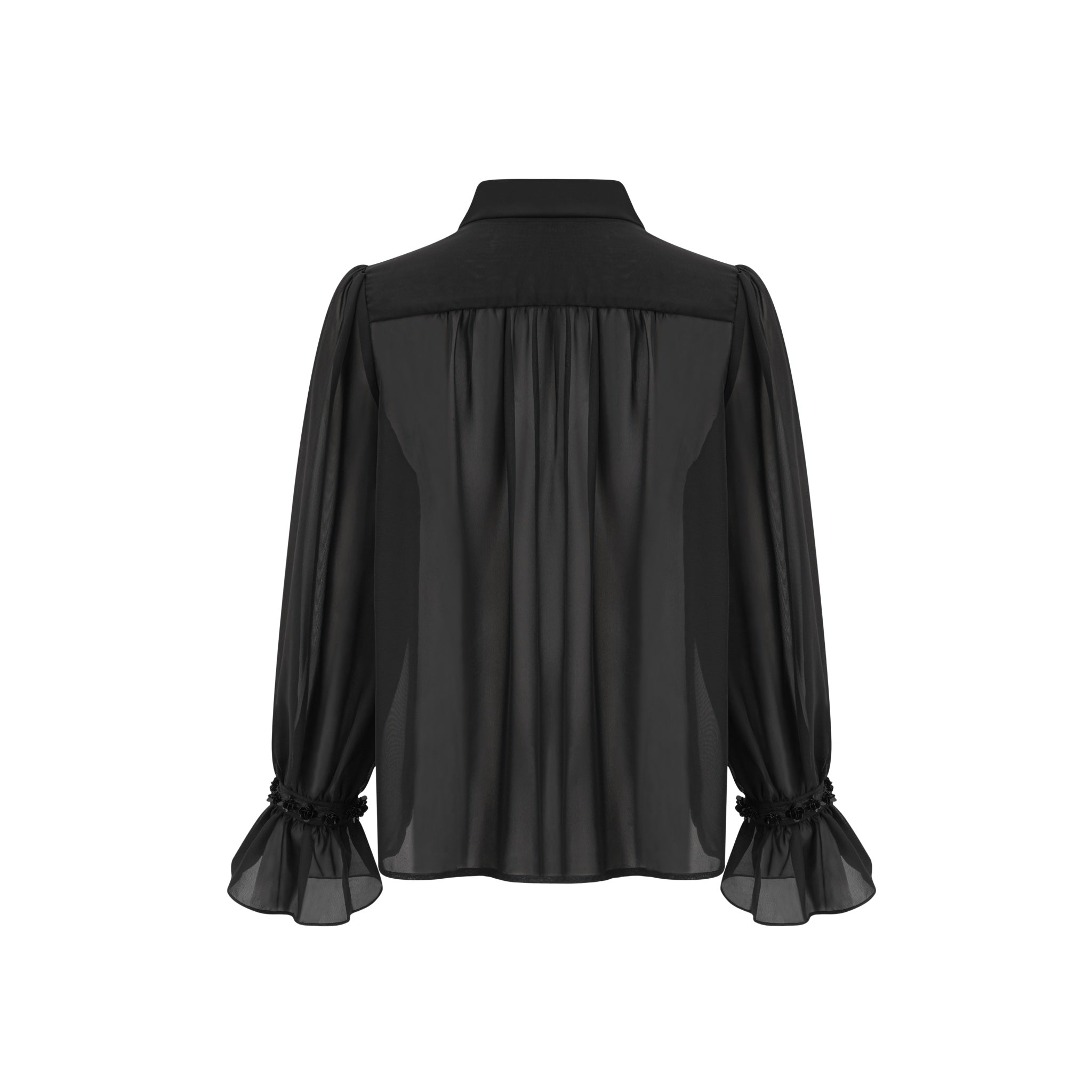 ARTE PURA Black Bow Tie Shirt | MADA IN CHINA