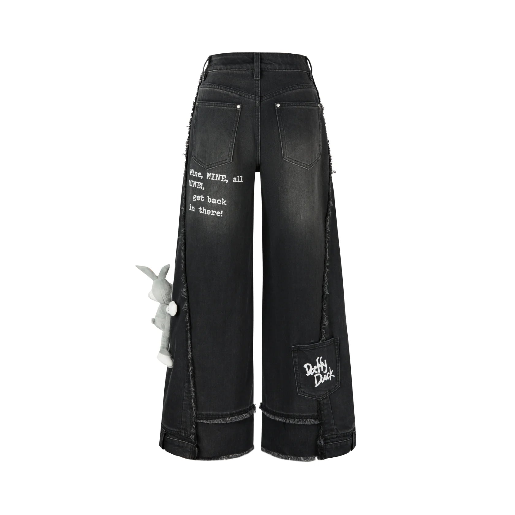 13DE MARZO Black Bugs Bunny Daffy Duck Jeans | MADA IN CHINA