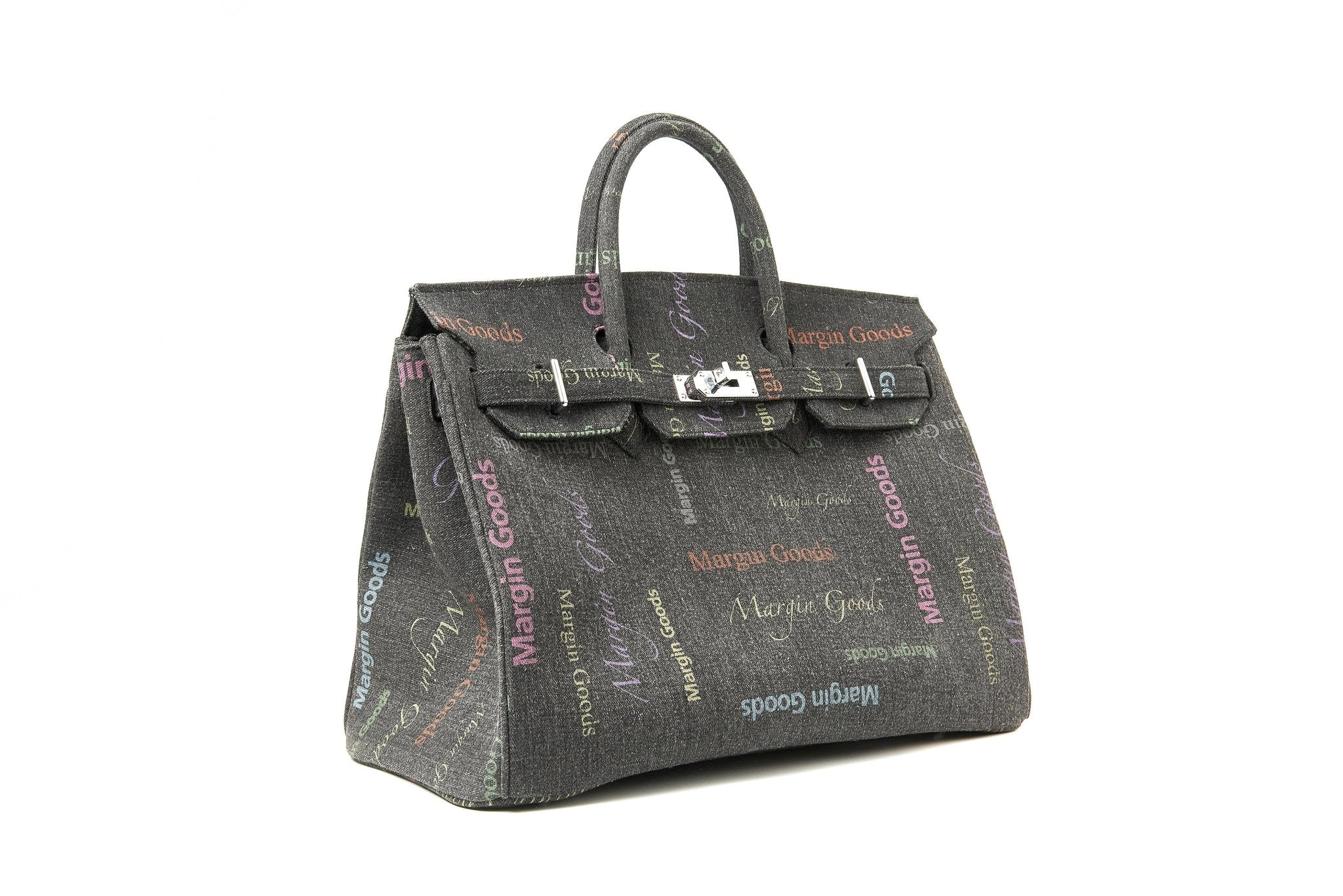 MARGIN GOODS Black Coded Print Lounge Bag Large | MADA IN CHINA