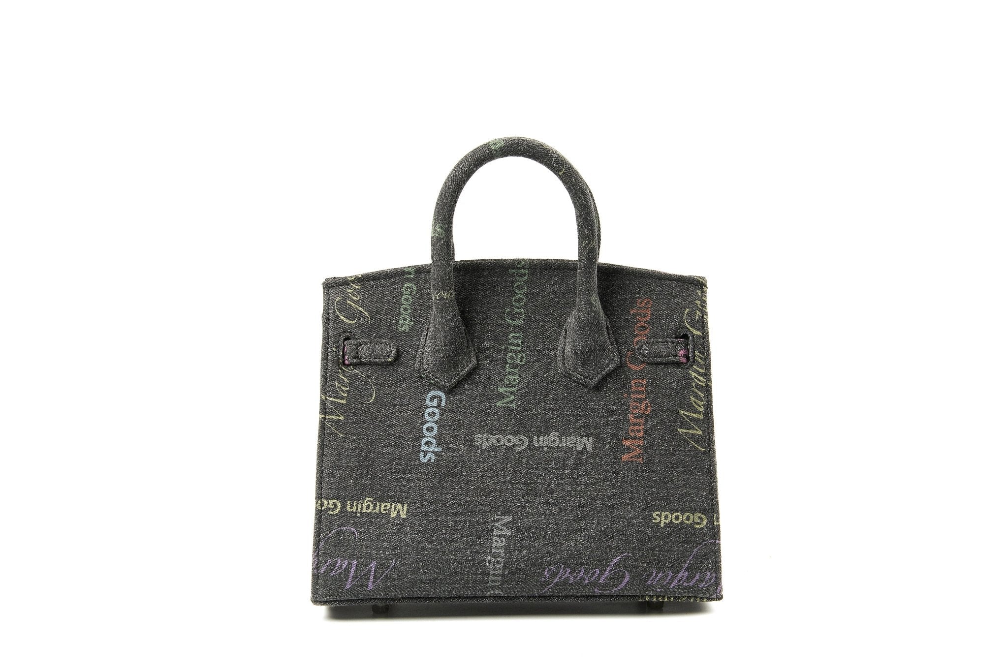 MARGIN GOODS Black Coded Print Lounge Bag Small | MADA IN CHINA