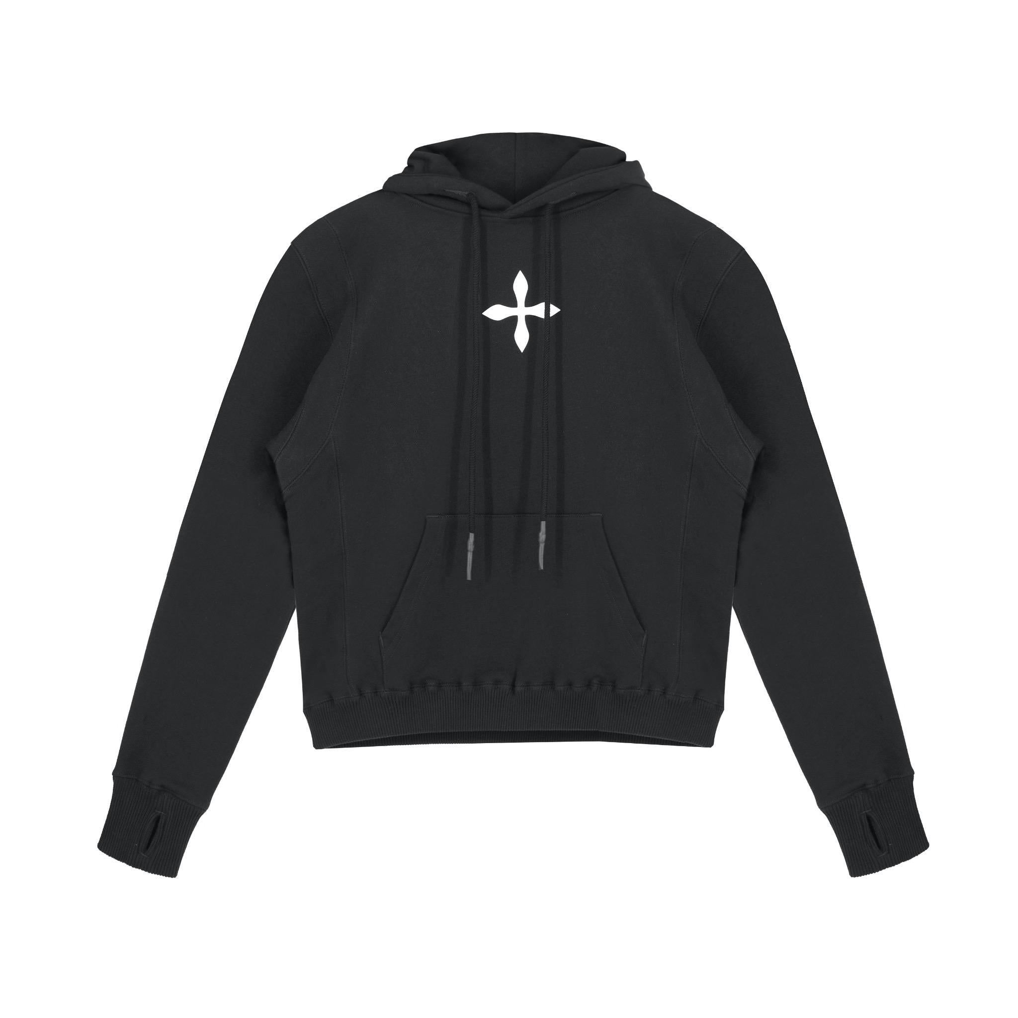 SMFK Black Compass Logo Hoodie | MADA IN CHINA