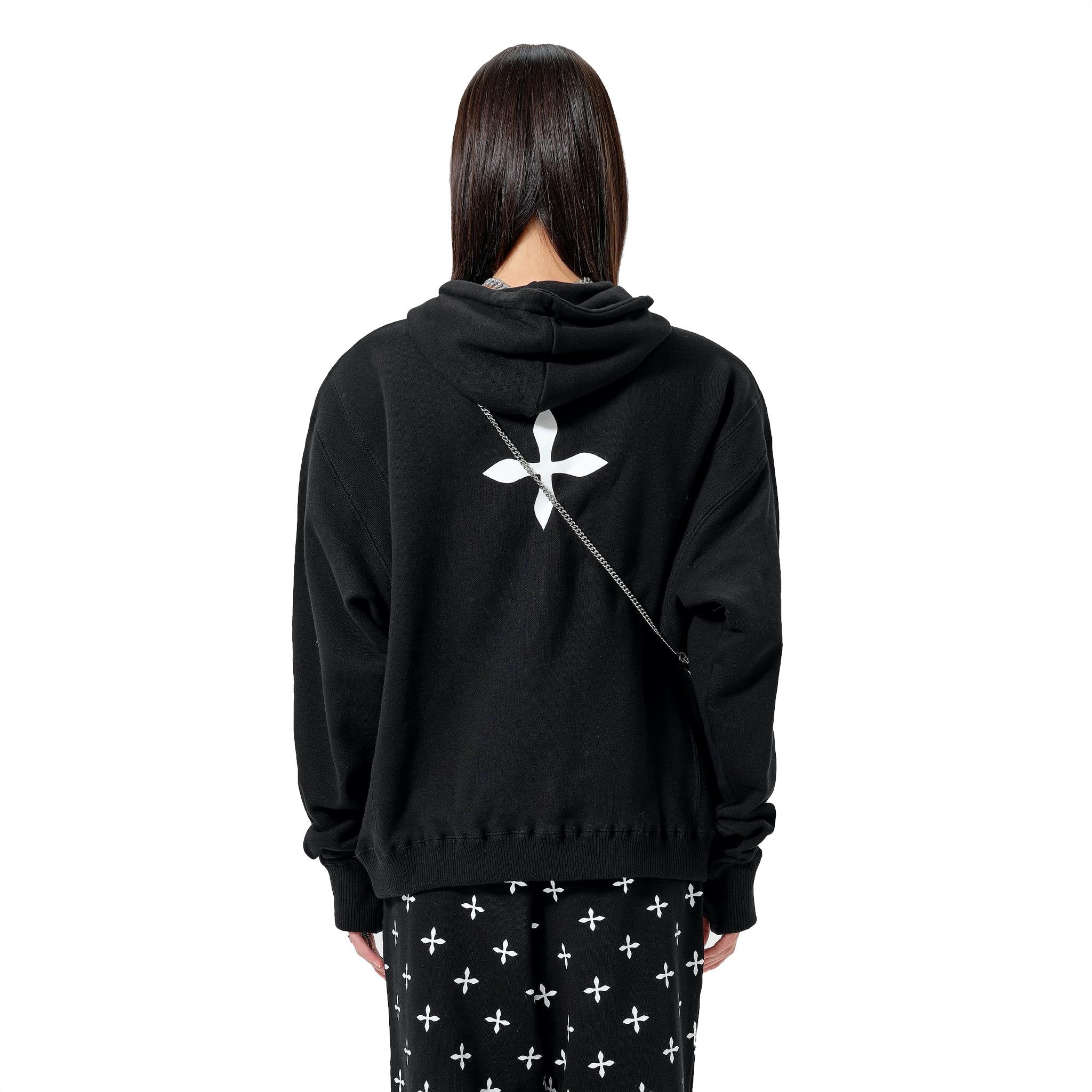 SMFK Black Compass Logo Hoodie | MADA IN CHINA