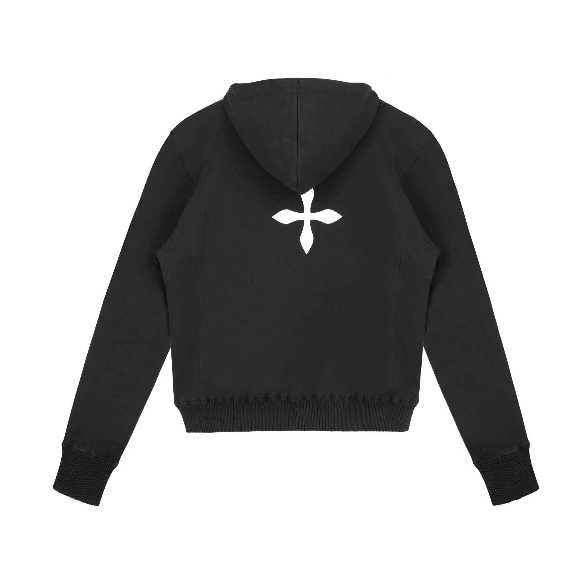 SMFK Black Compass Logo Hoodie | MADA IN CHINA