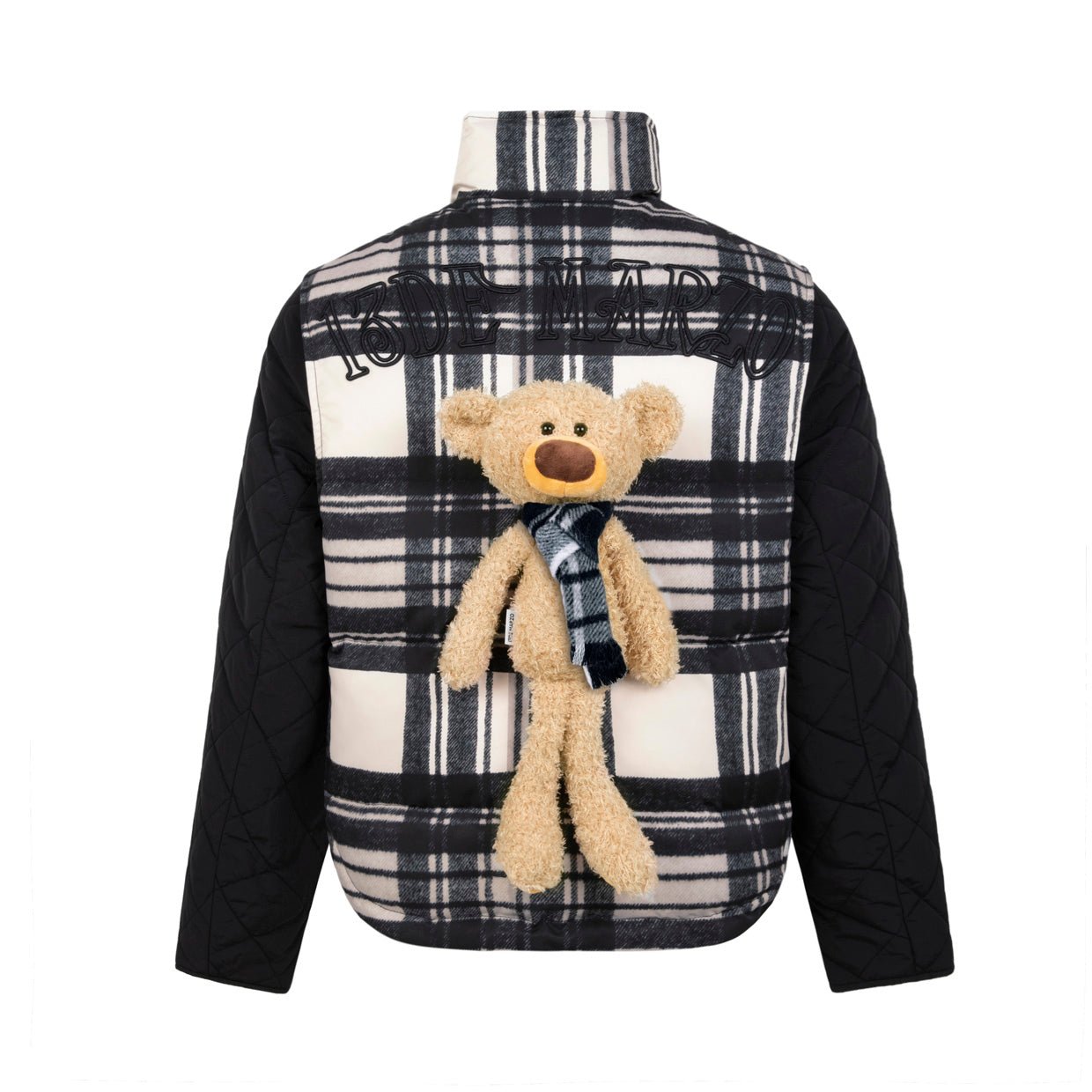 13 DE MARZO Black Cotton Vest Two-Piece Set | MADA IN CHINA