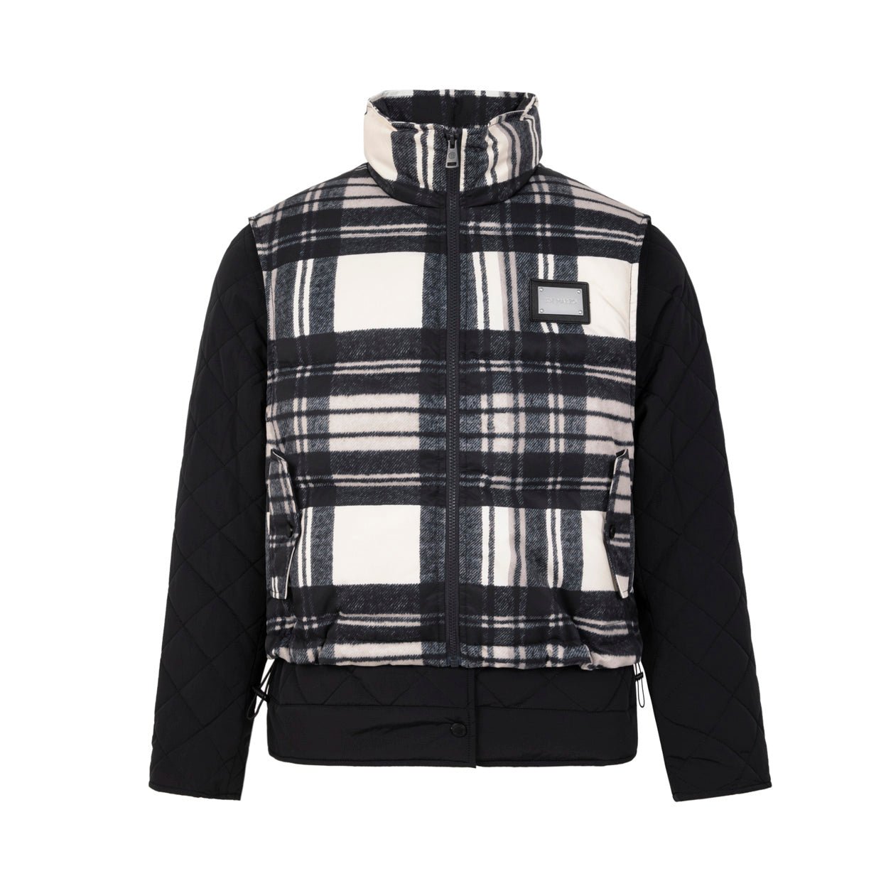 13 DE MARZO Black Cotton Vest Two-Piece Set | MADA IN CHINA