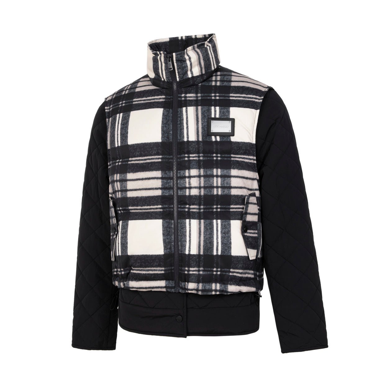 13 DE MARZO Black Cotton Vest Two-Piece Set | MADA IN CHINA