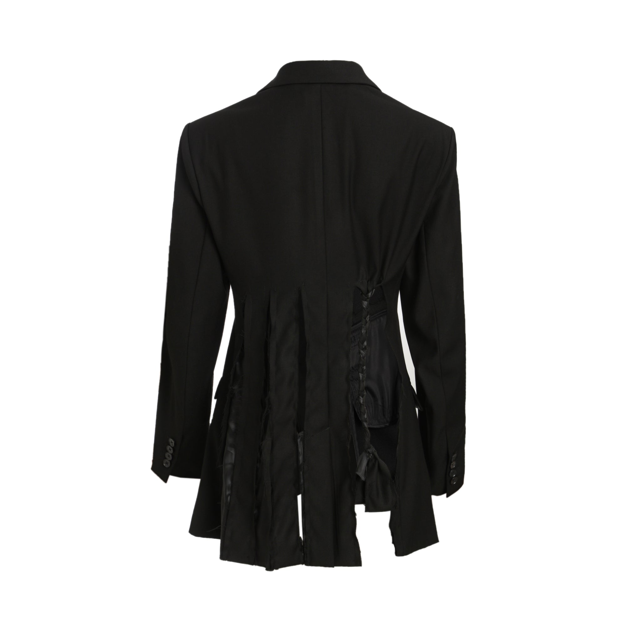 DEPLUMER Black Cut-Out Knot Jacket | MADA IN CHINA