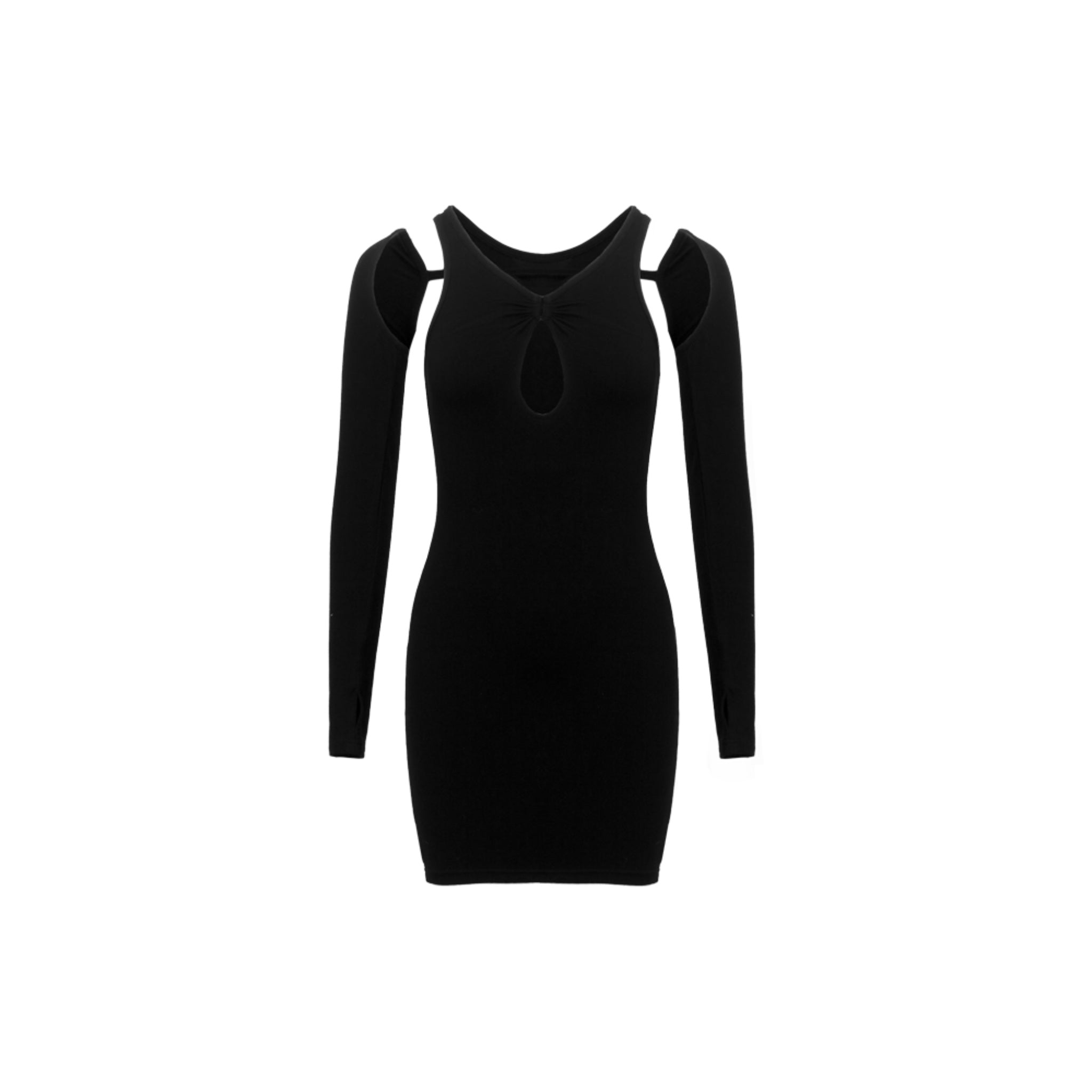 ANN ANDELMAN Black Cutout Dress | MADA IN CHINA