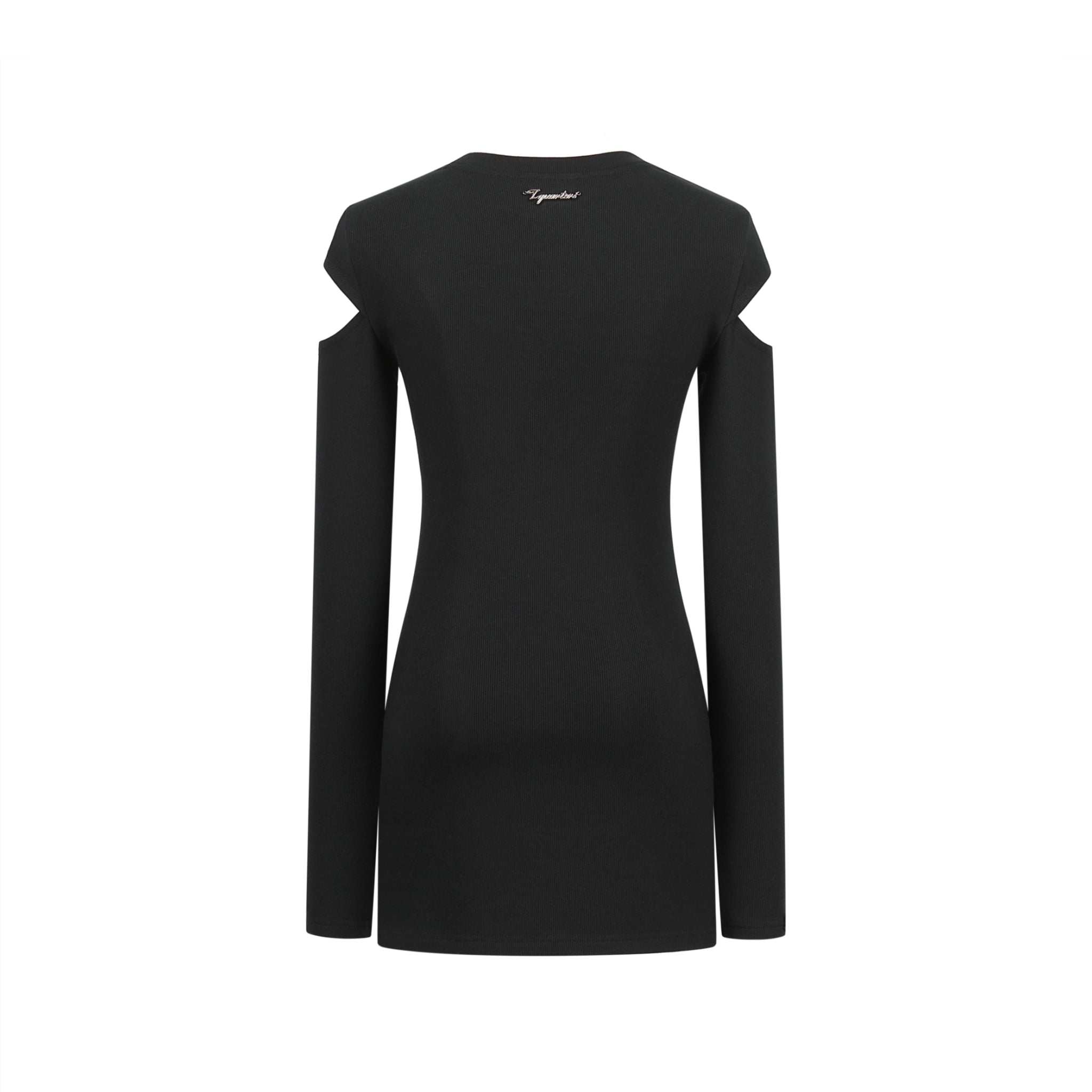 THREE QUARTERS Black Deconstructed Dress | MADA IN CHINA