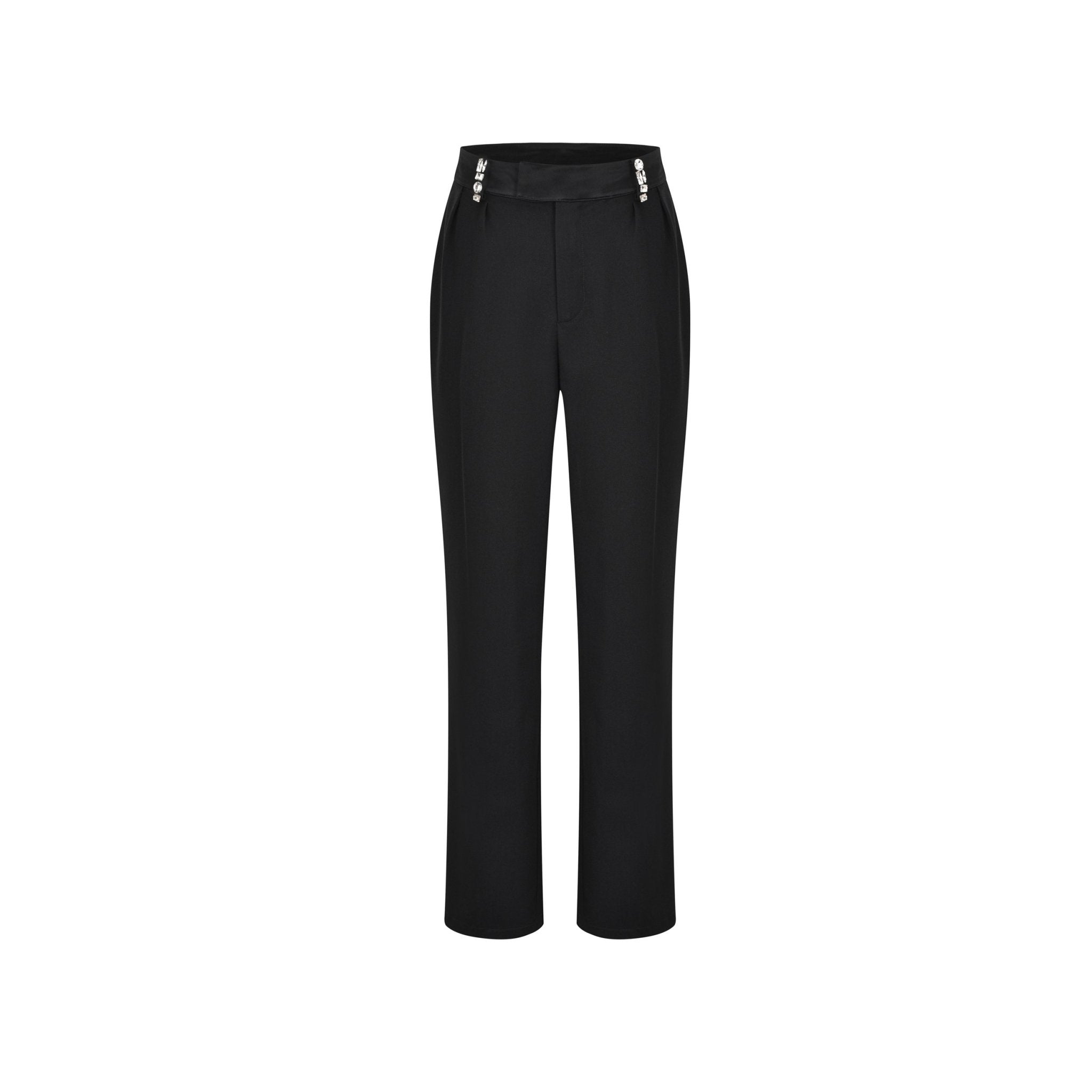 THREE QUARTERS Black Diamond Acetate Pants | MADA IN CHINA